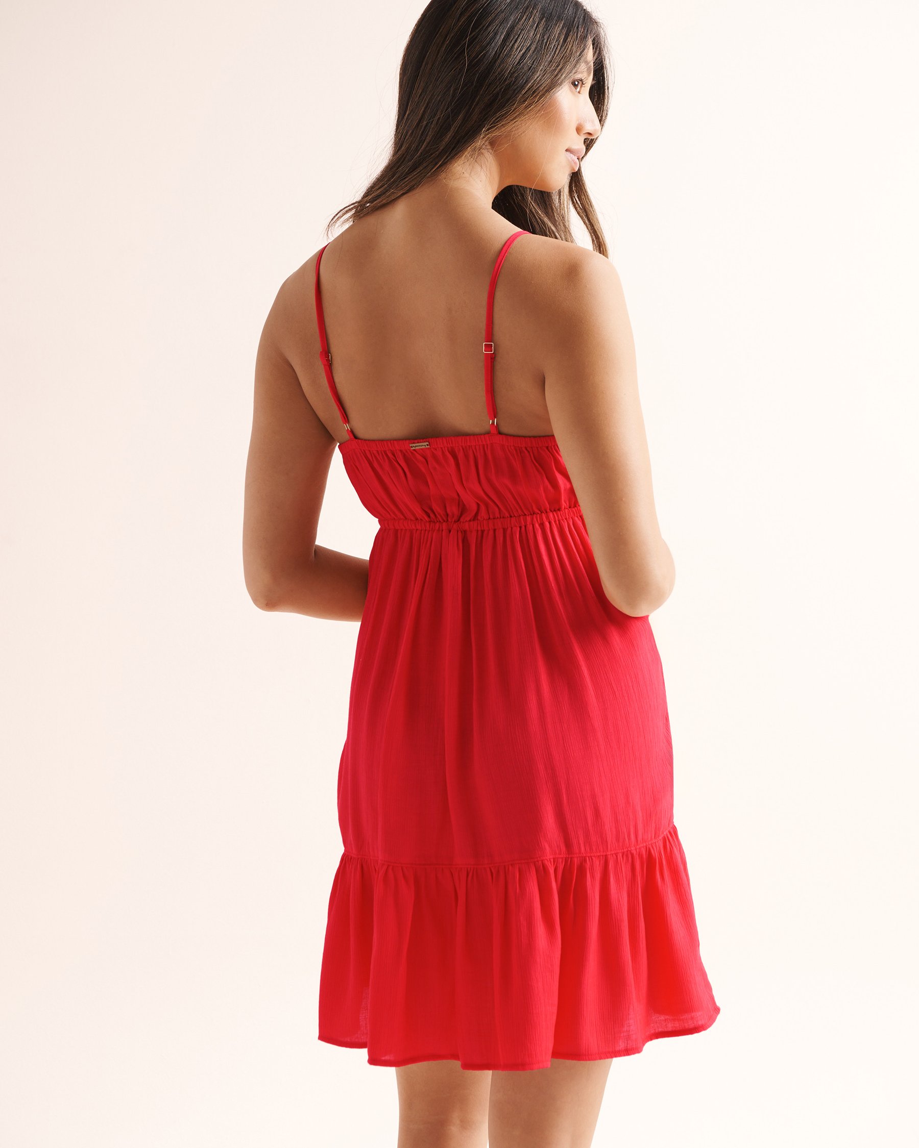MY BIKINI STORY Textured Dress Red 02300211 - View2