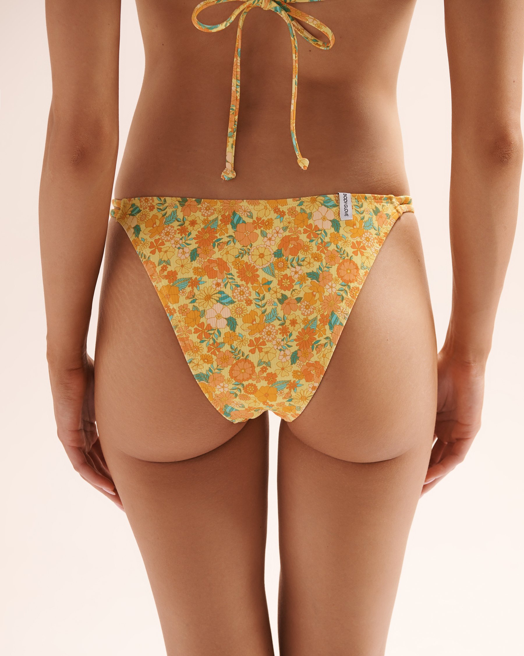BODY GLOVE Felicity Athena Low-Rise Cheeky Bikini Bottom Pink, yellow, orange, blue/Floral 39695255 - View5
