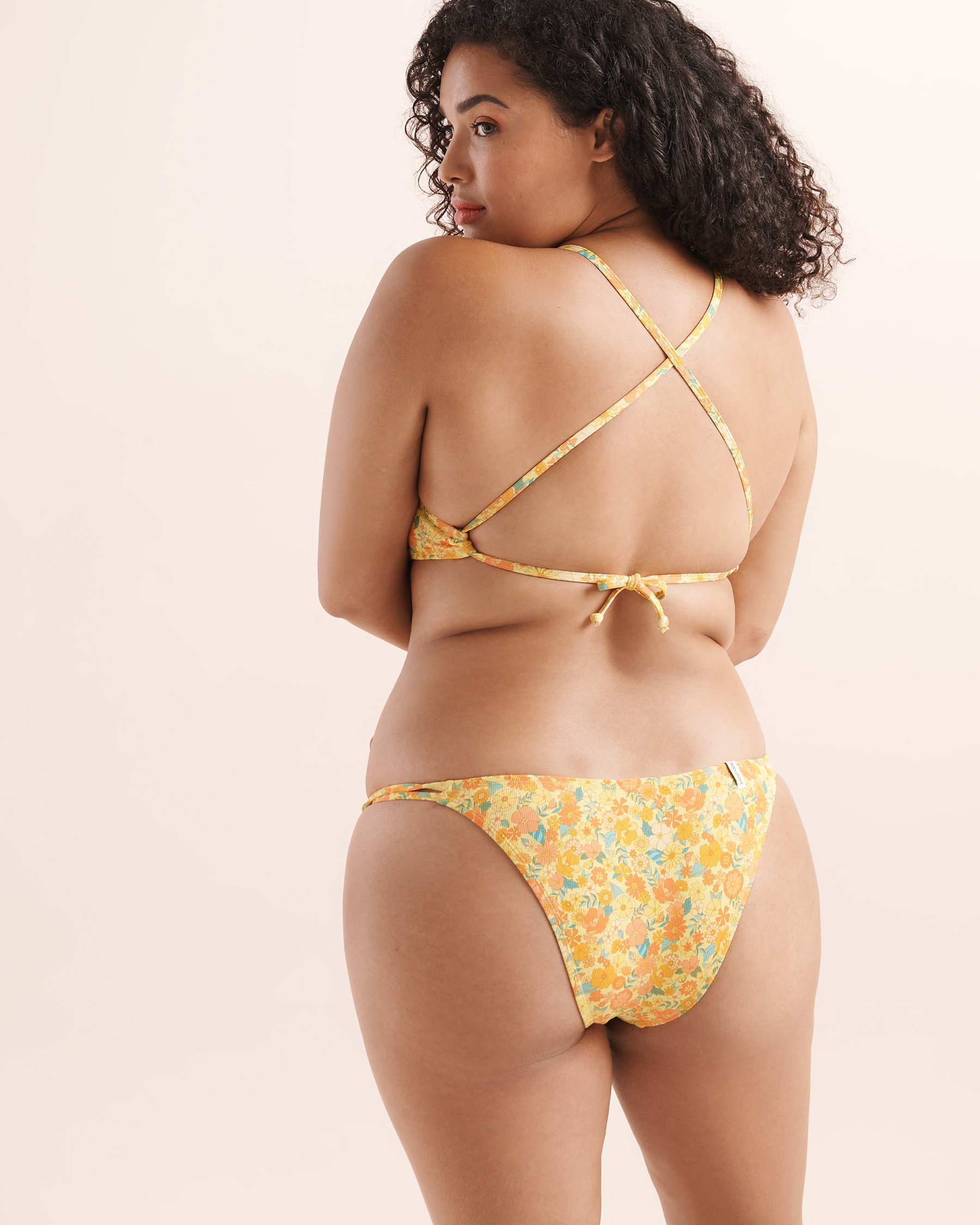 BODY GLOVE Felicity Solo D-F Cup Bikini Top Pink, yellow, orange, blue/Floral 3969515D - View2