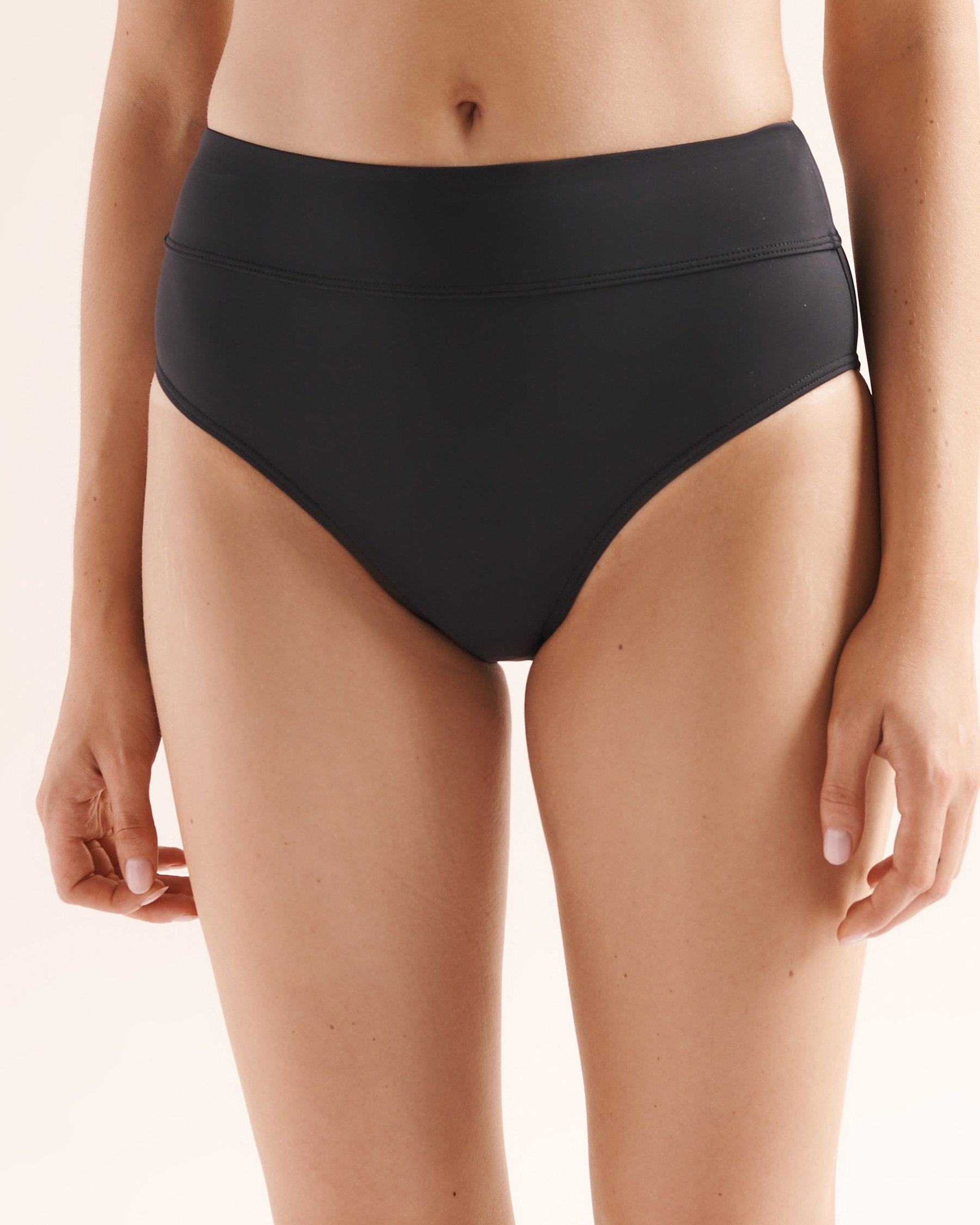EAU DE SEA High-Rise Brazilian Bikini Bottom Black 01300658 - View2