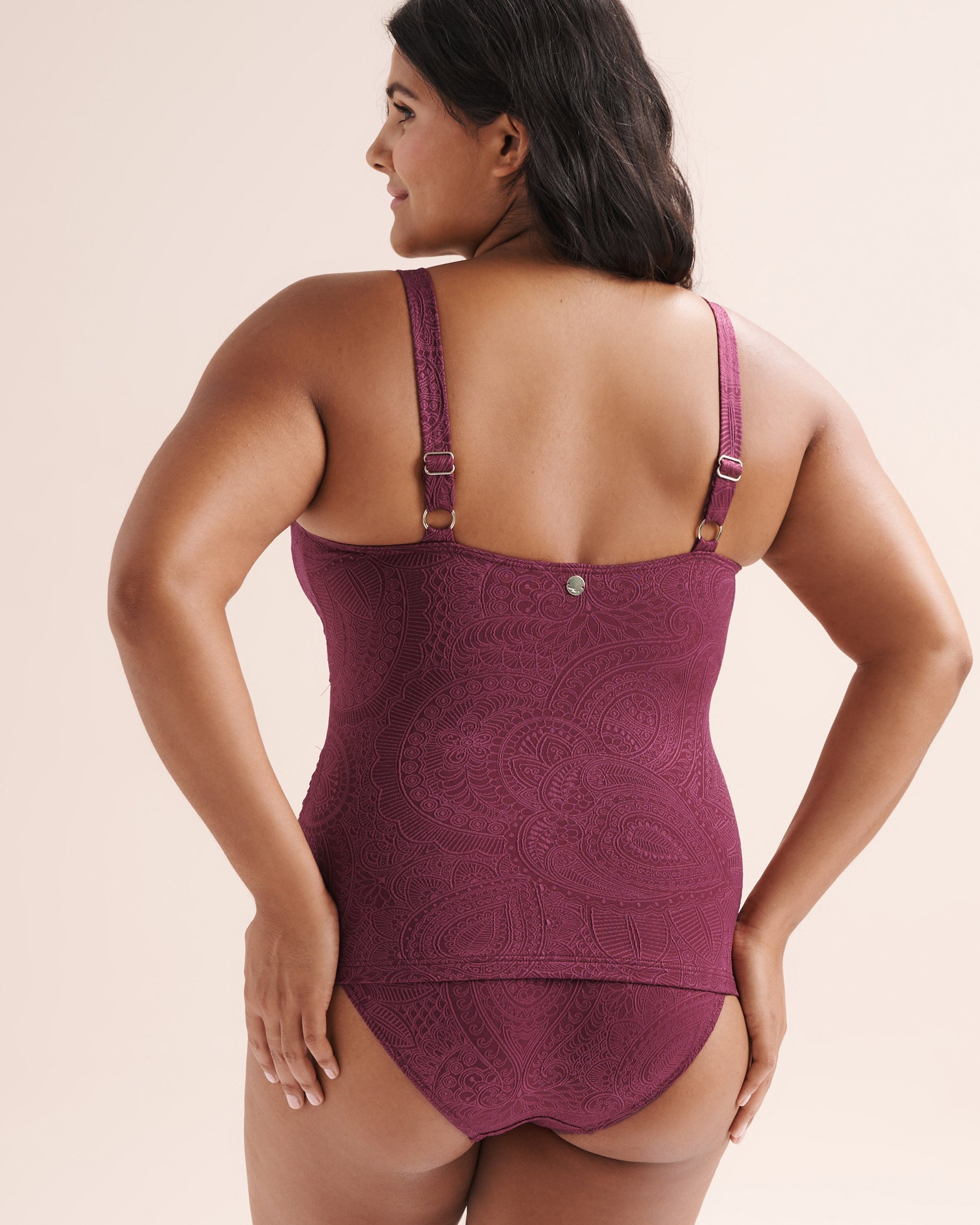 ARTESANDS La Traviata Cezanne D-DD Cup Tankini Top Purple AT3774LT - View8