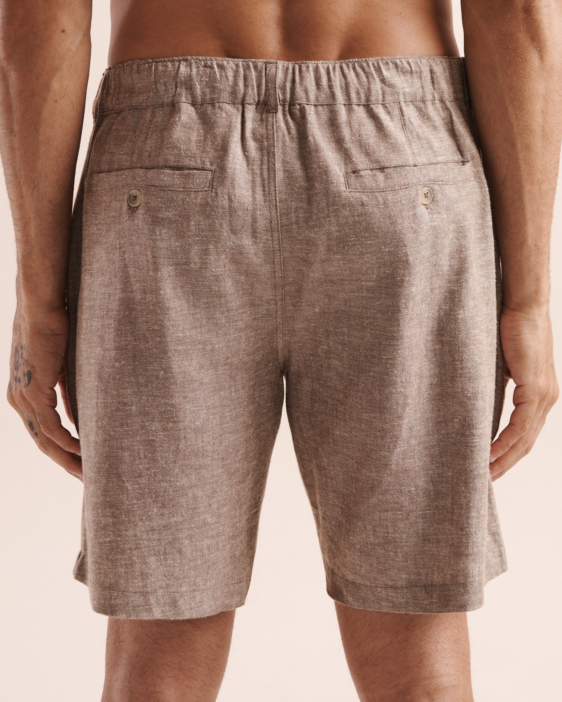 OFF THE BEACH Short en mélange de lin Beige 04200011 - View2