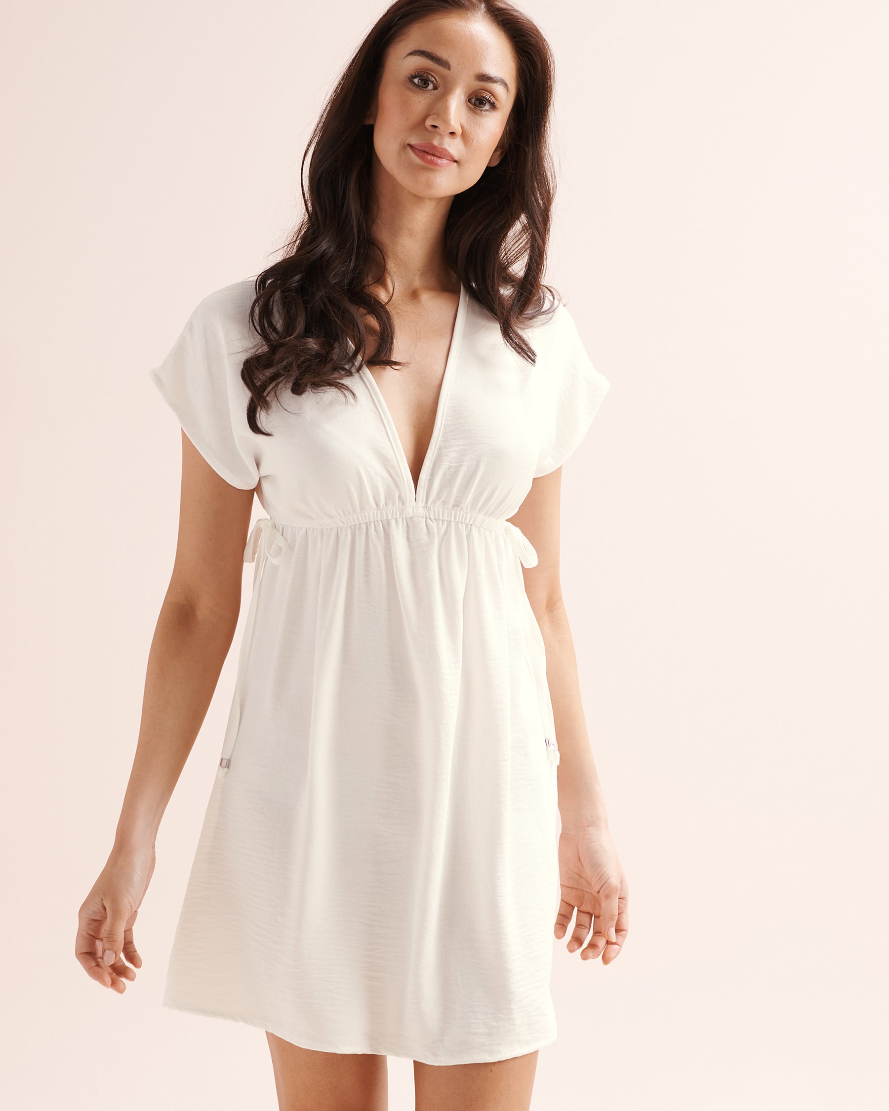 COVER ME Robe courte Melrose Flo Blanc 27022573 - View1