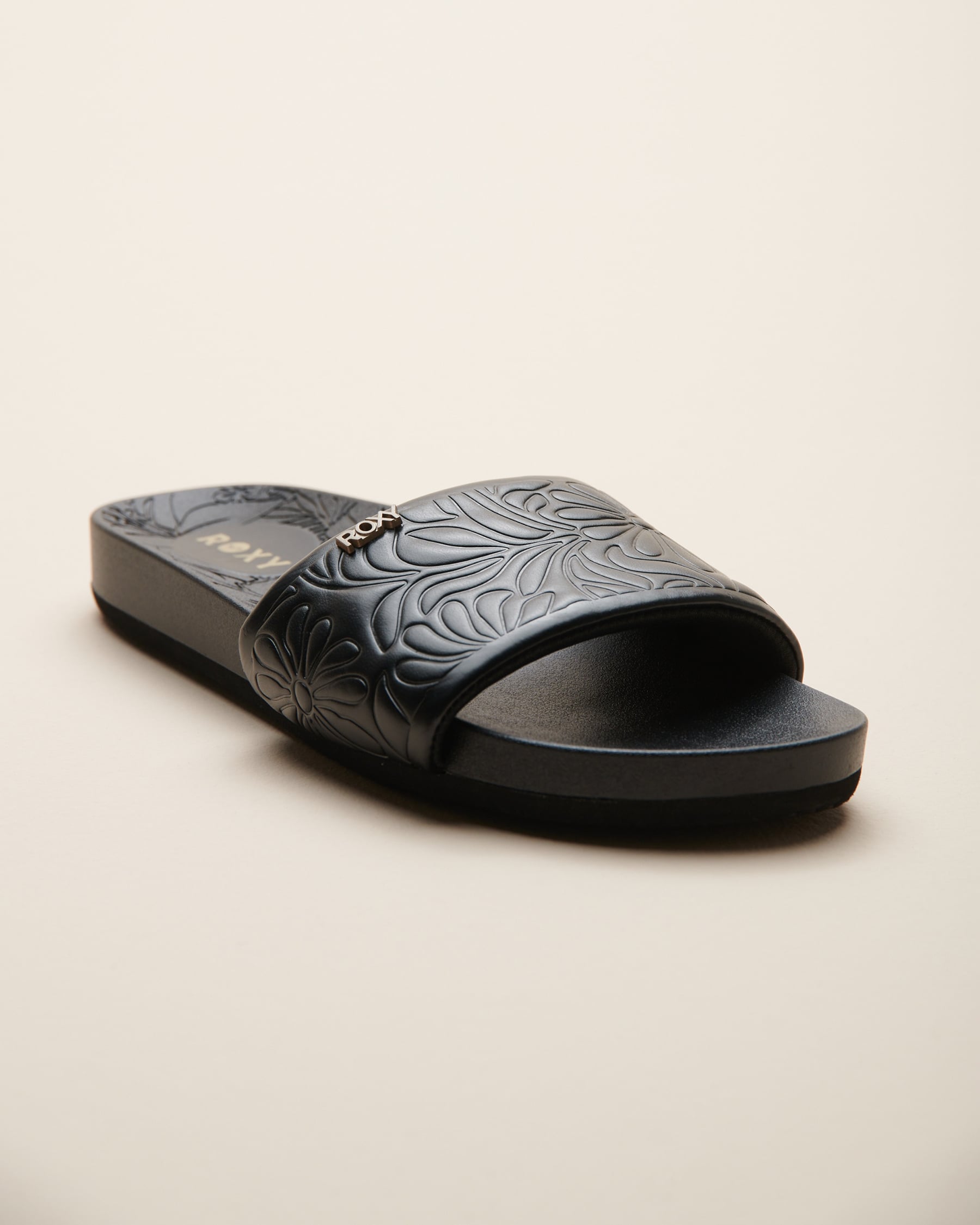ROXY Nani Slide Floral Textured Strap Black 14400716 - View5