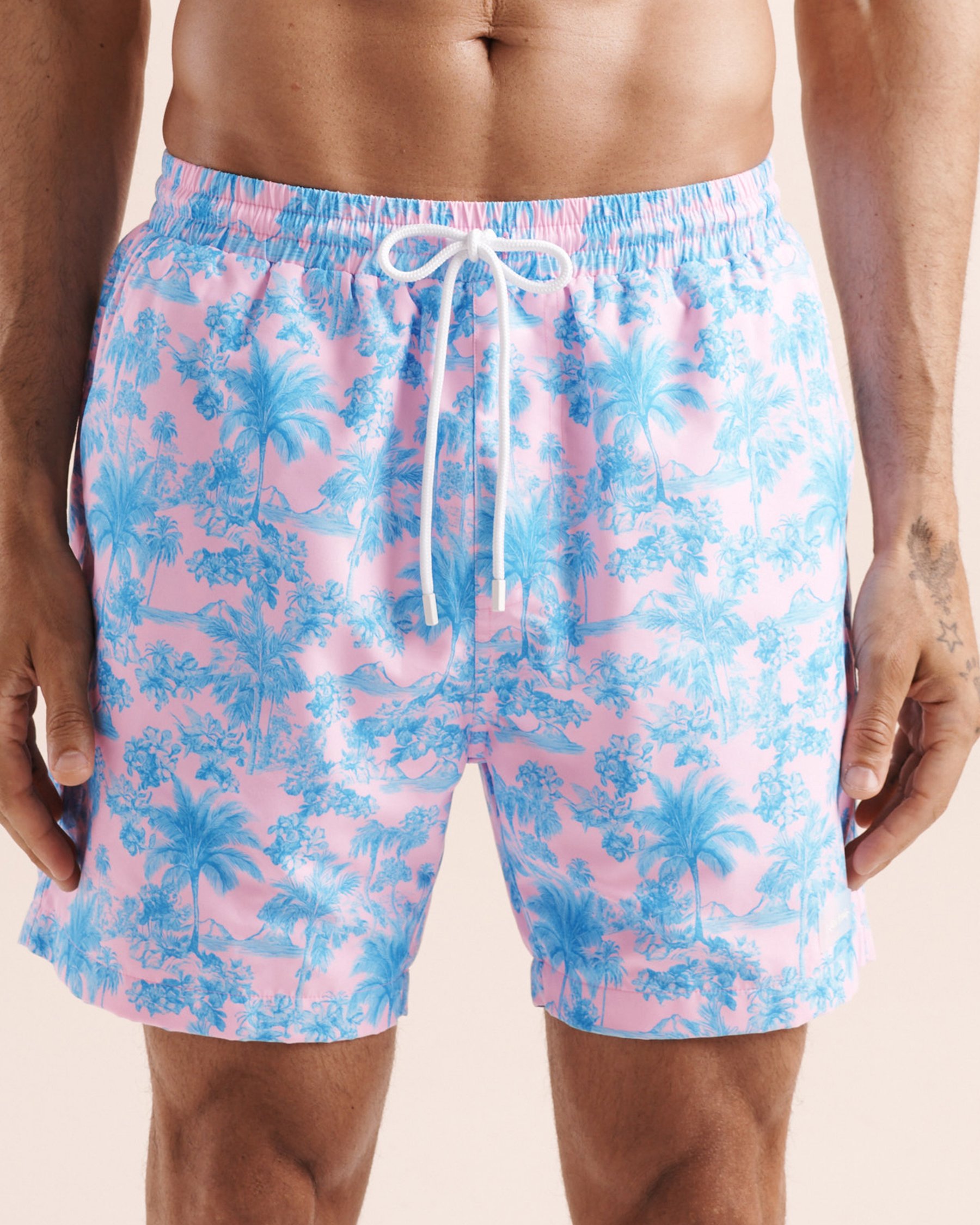 KULANI KINIS Paloma Volley Short Blue and pink TRUNK110PALO - View1