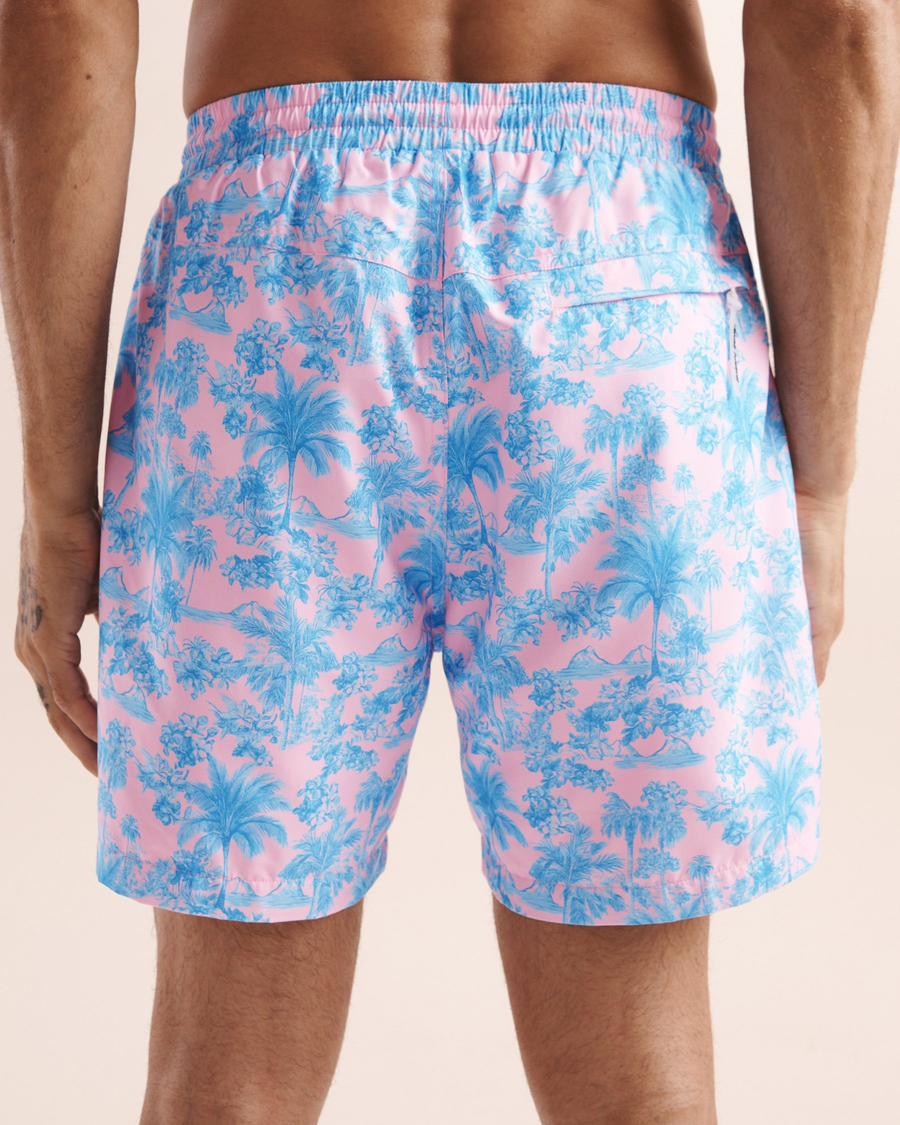 KULANI KINIS Paloma Volley Short Blue and pink TRUNK110PALO - View2