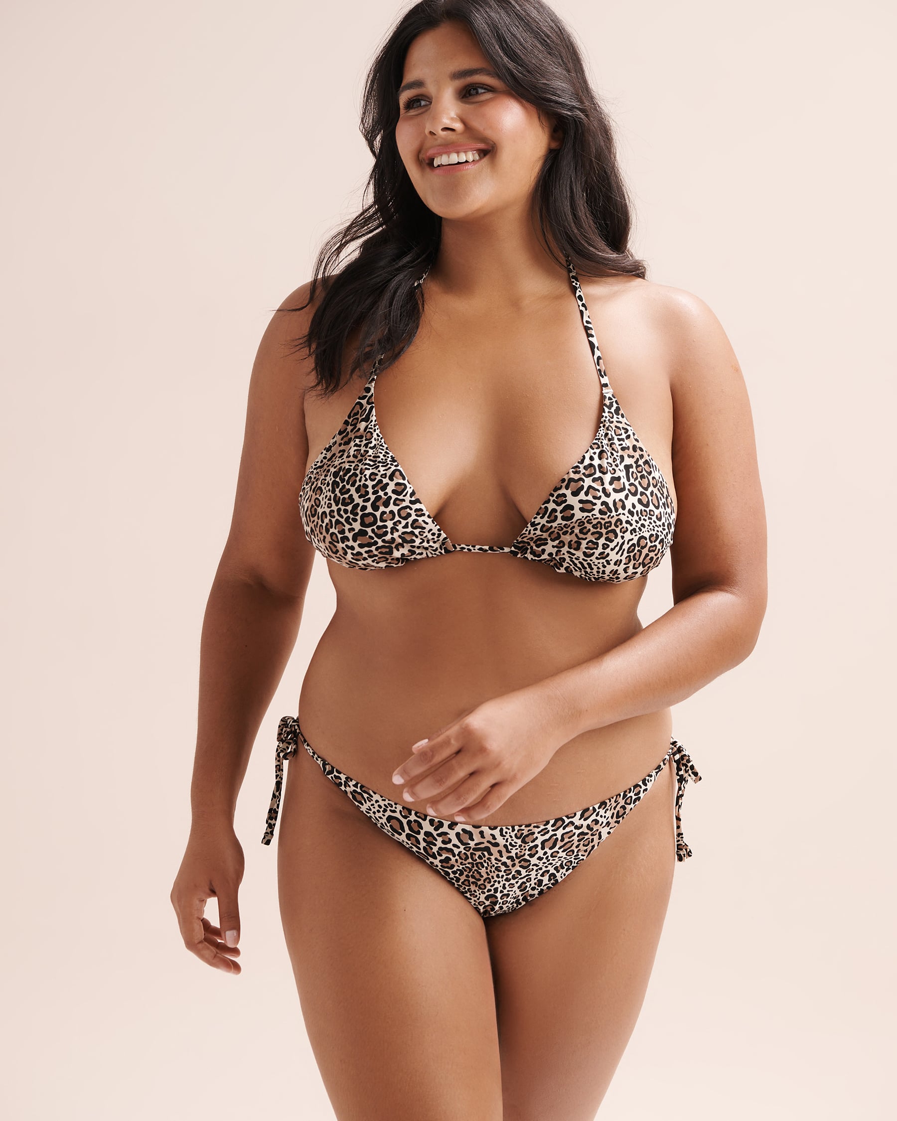 TROPIK Leopard Triangle Bikini Top Brown, black, beige - Leopard 01100627 - View10