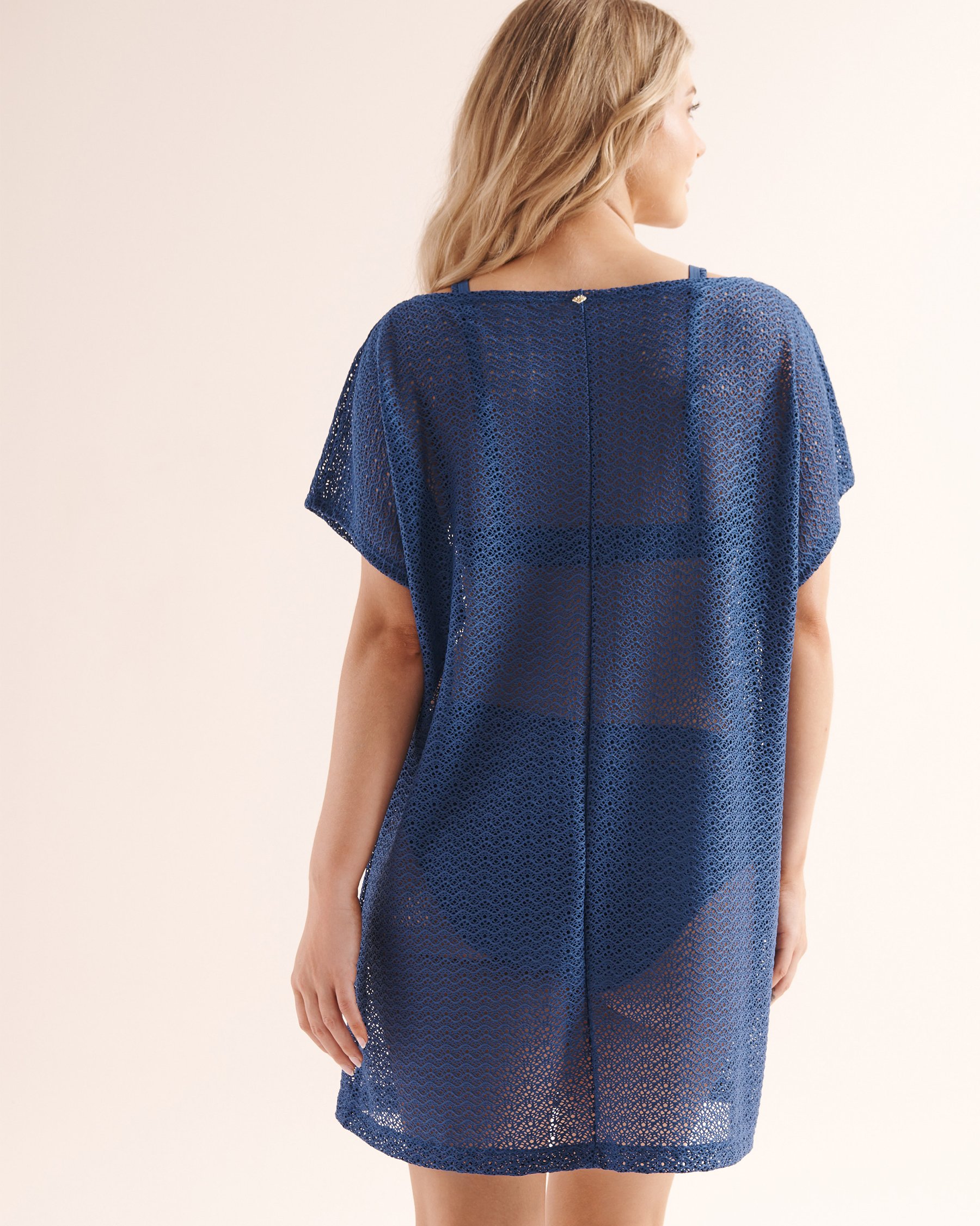 COSTA DEL REY Crochet Tunic Sodalite Blue 02400069 - View2