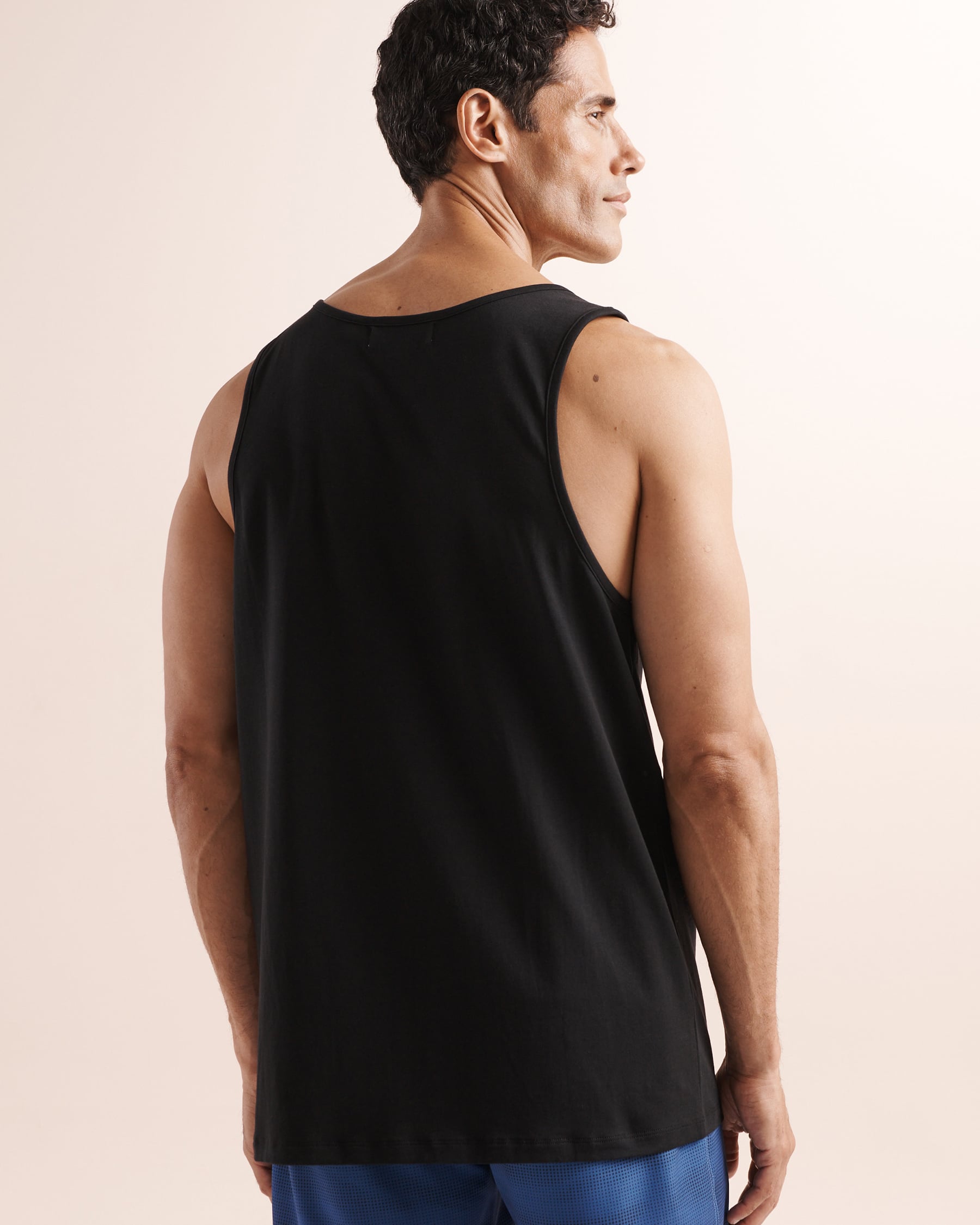 HAMABE Turtle Print Tank Top Black 04100079 - View2