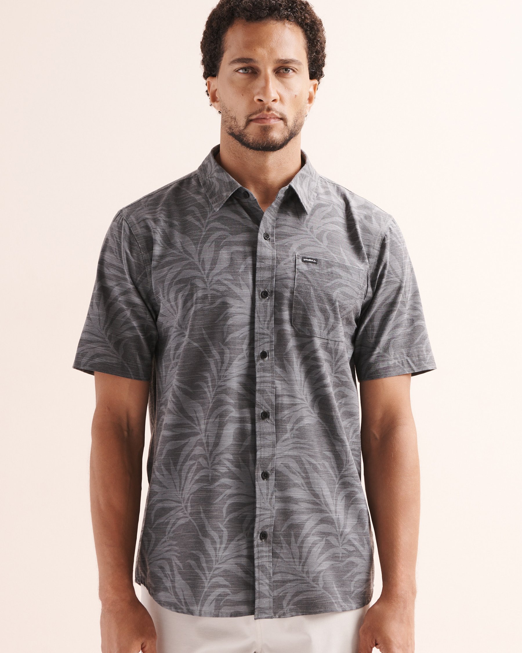 O'NEILL UPF Slub Relaxed Fit Shirt Black and grey SP2610412 - View4