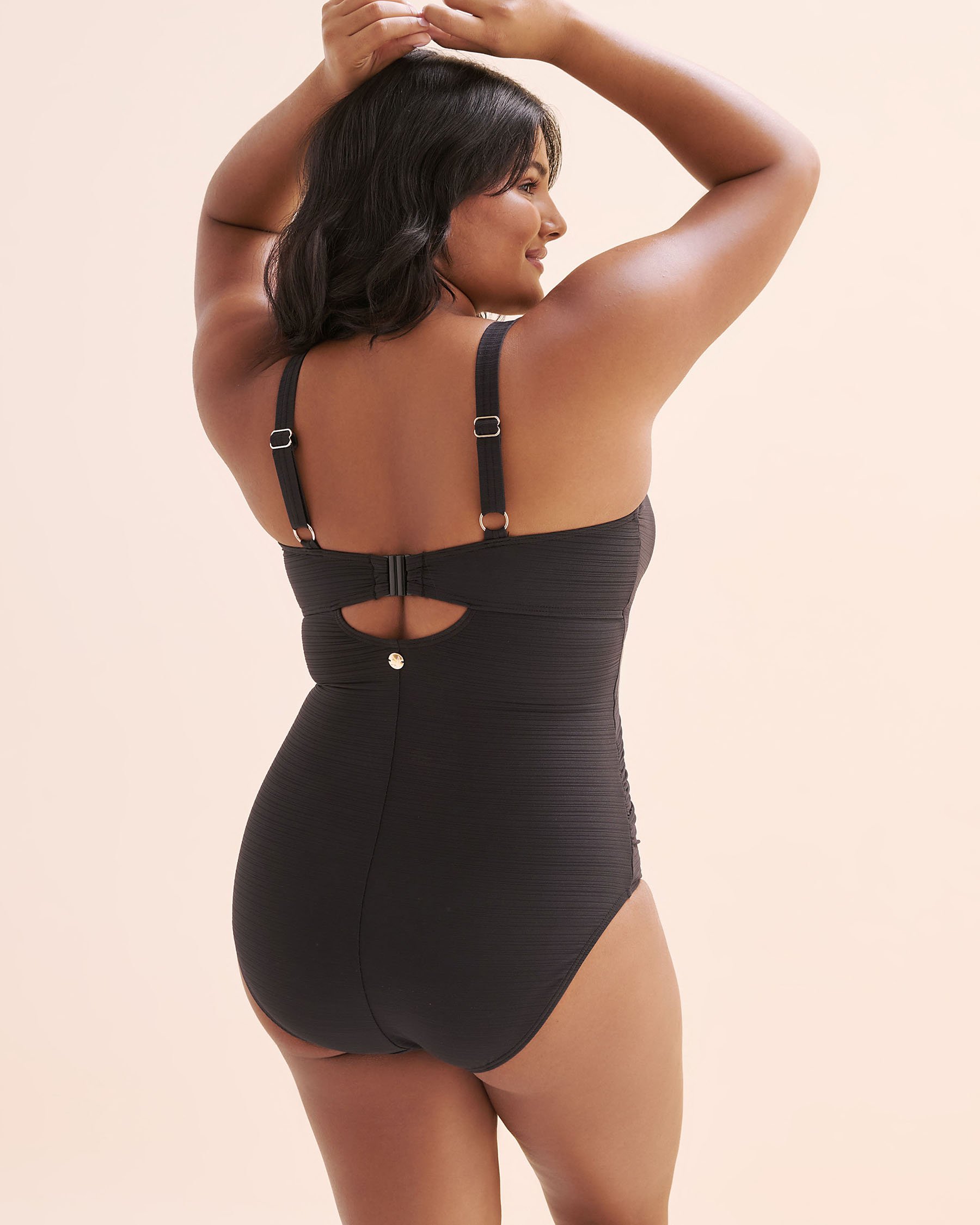 ARTESANDS Aria Cezanne D/DD Cup Cut-out One-piece Swimsuit Black AT1763GA - View4