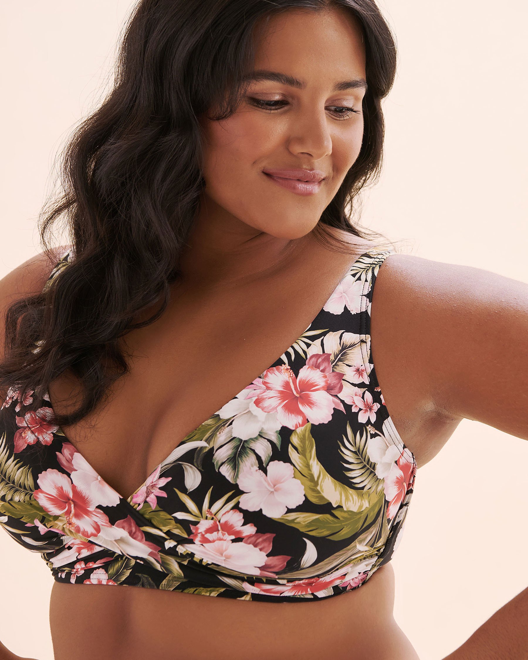 ARTESANDS Tropisian Delacroix D Cup Bikini Top Black AT3711TN - View7