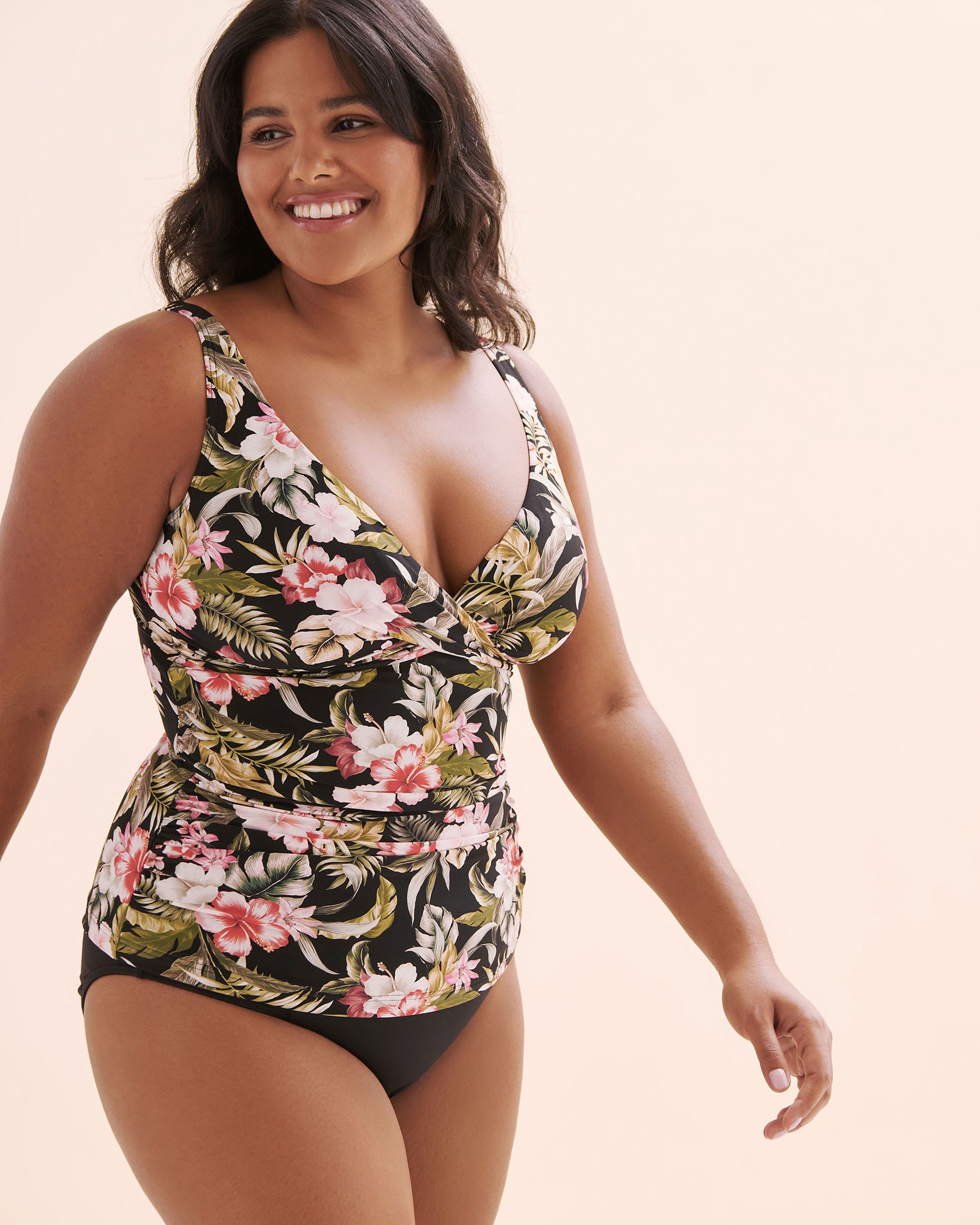 ARTESANDS Tropisian Delacroix D Cup Tankini Top Black AT3721TN - View9