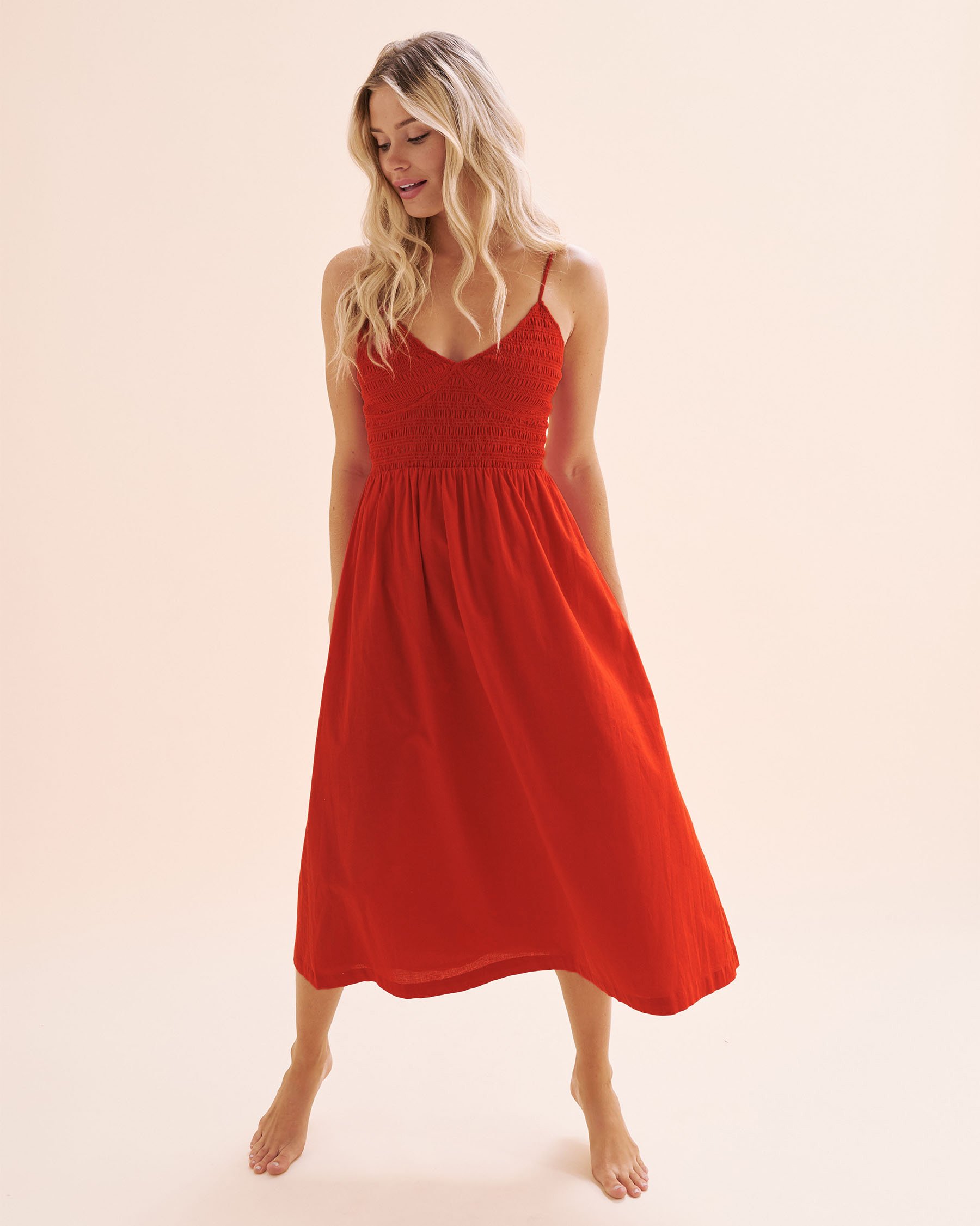 BILLABONG Such a Trip Dress Vibrant Red 24B131522 - View4