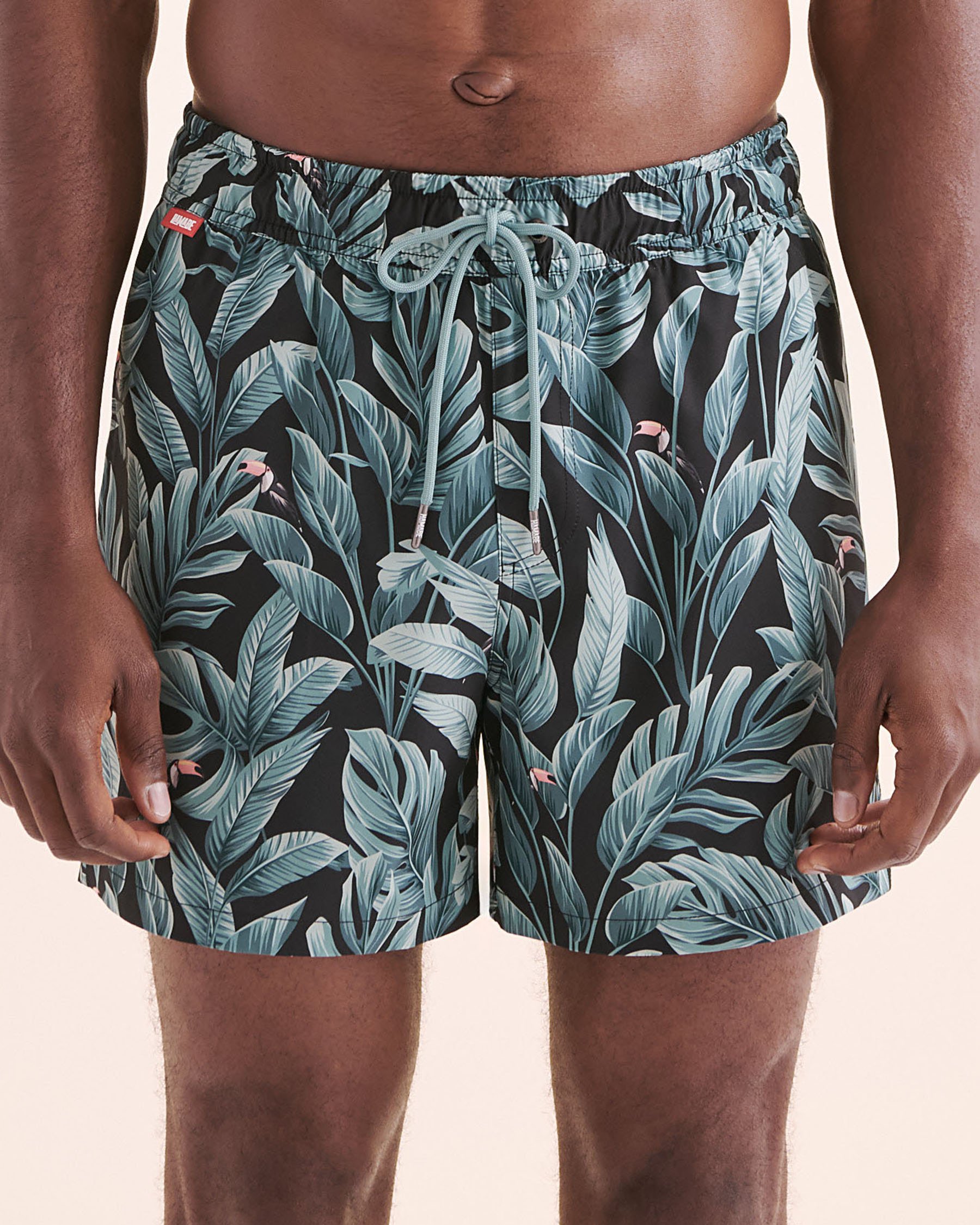 HAMABE Compression Liner Volley Swimsuit Black, blue, pink 03100069 - View4