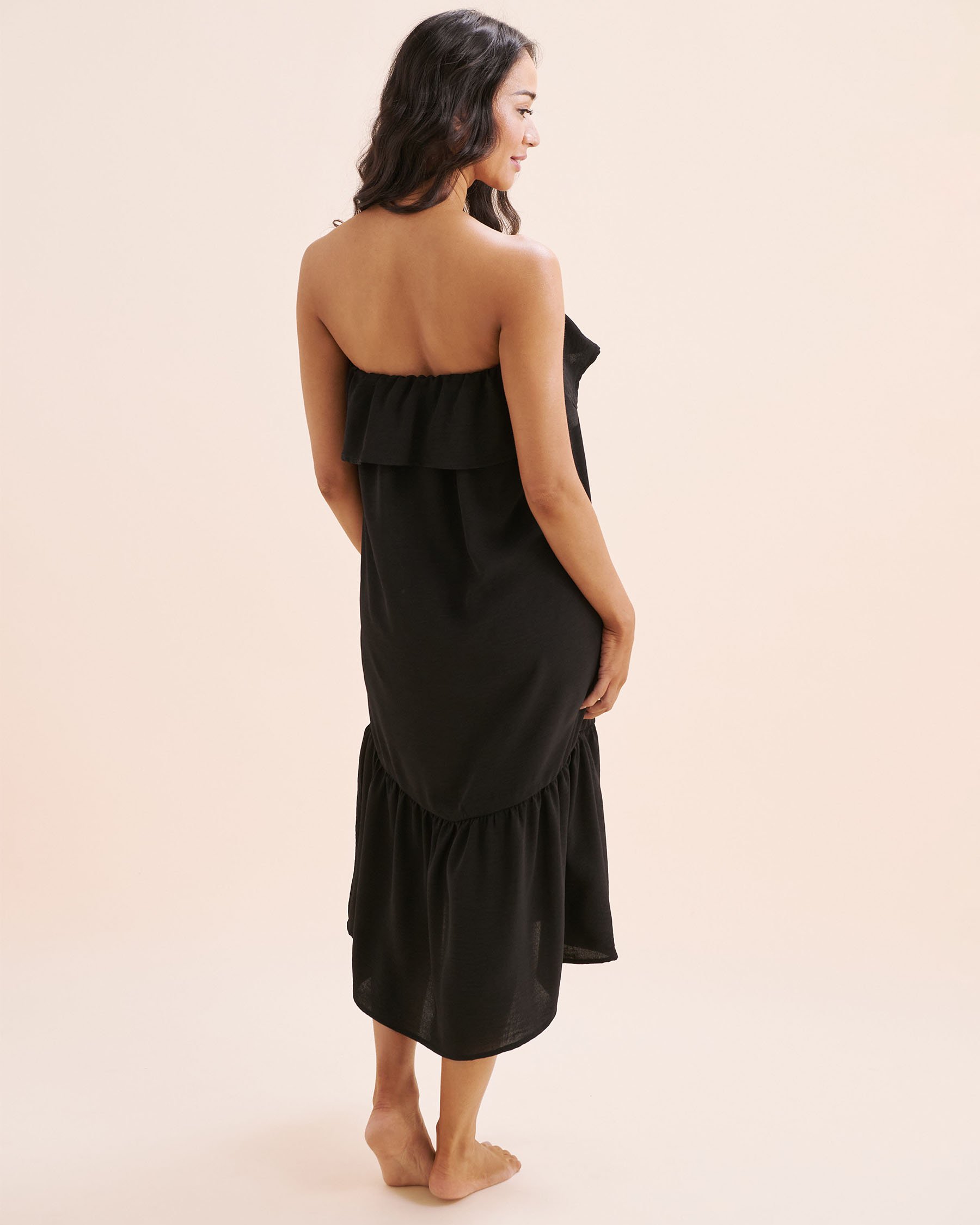 COVER ME Robe midi Melrose Bay Noir 26022555 - View2