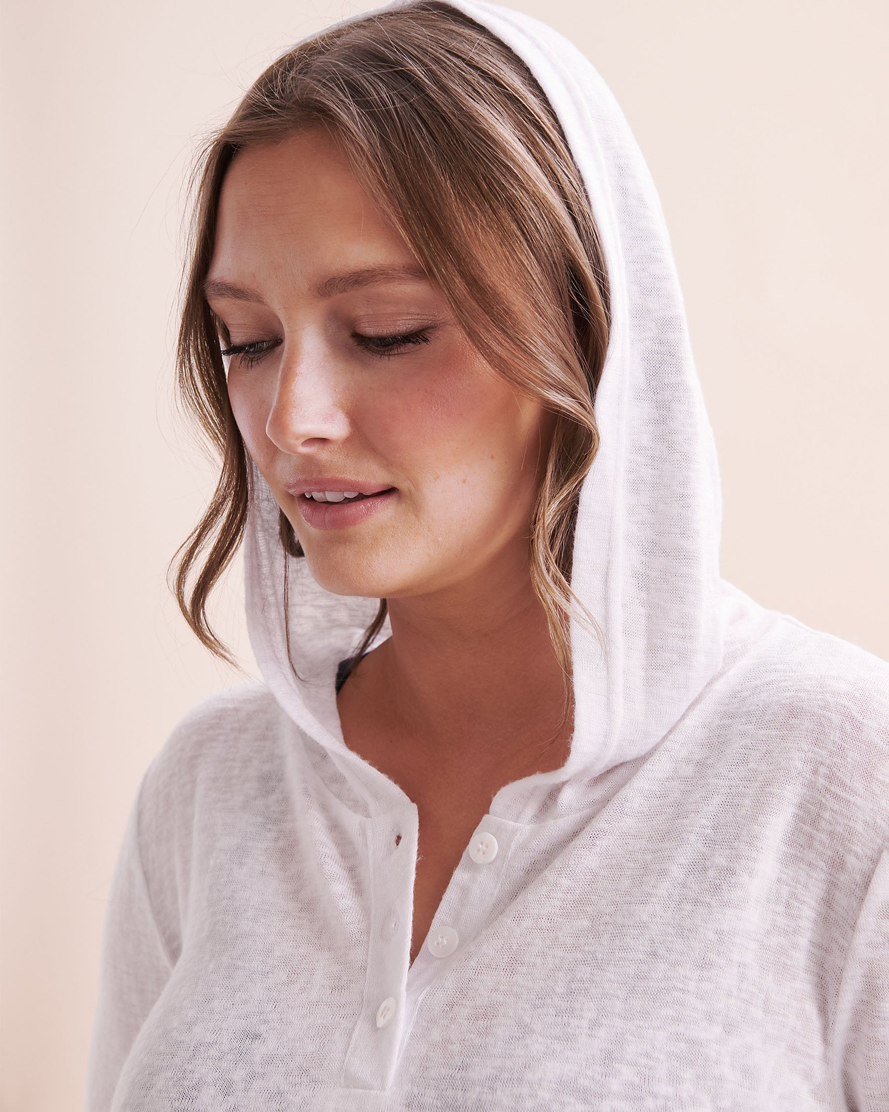 EAU DE SEA Hooded Tunic White 02400057 - View9