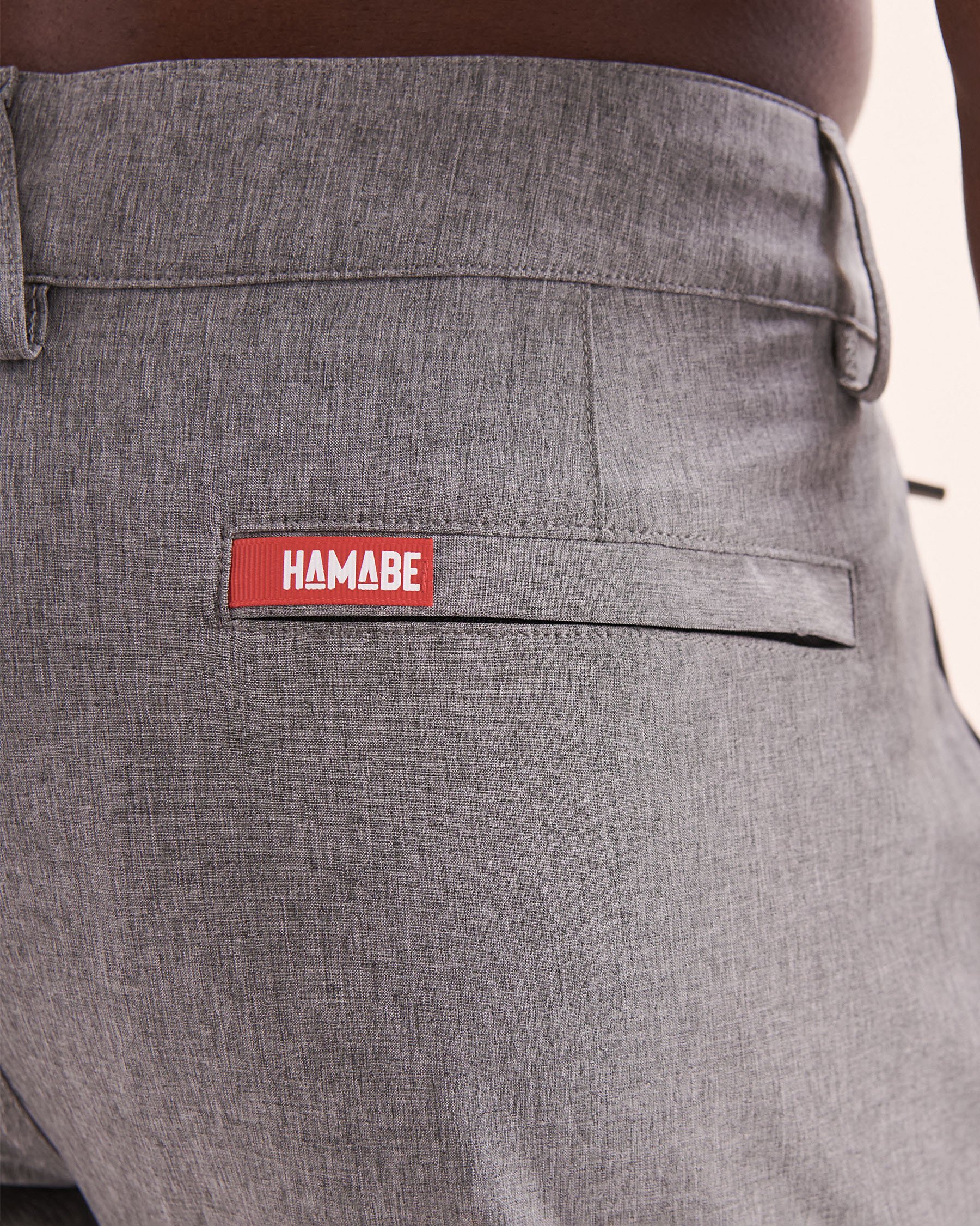 HAMABE Hybrid Short Grey Heather 03100064 - View3