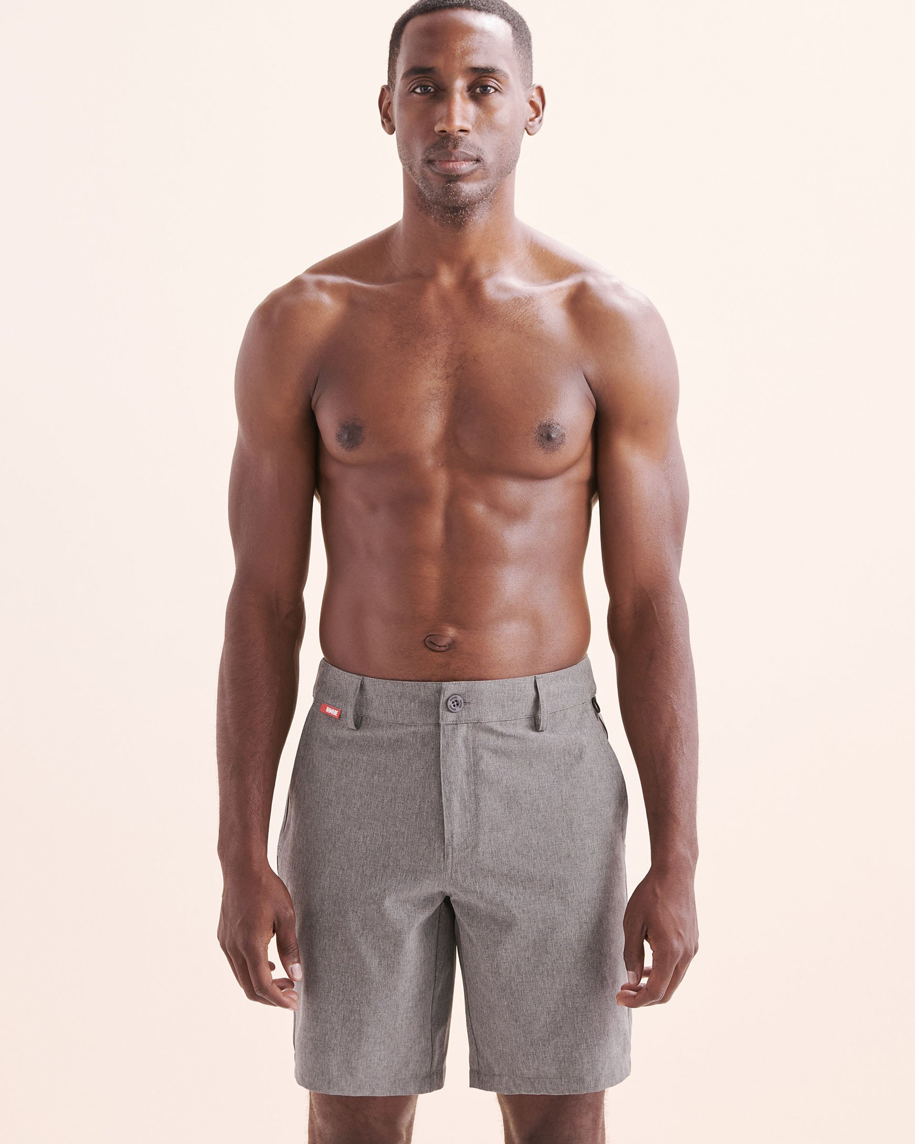 HAMABE Hybrid Short Grey Heather 03100064 - View5