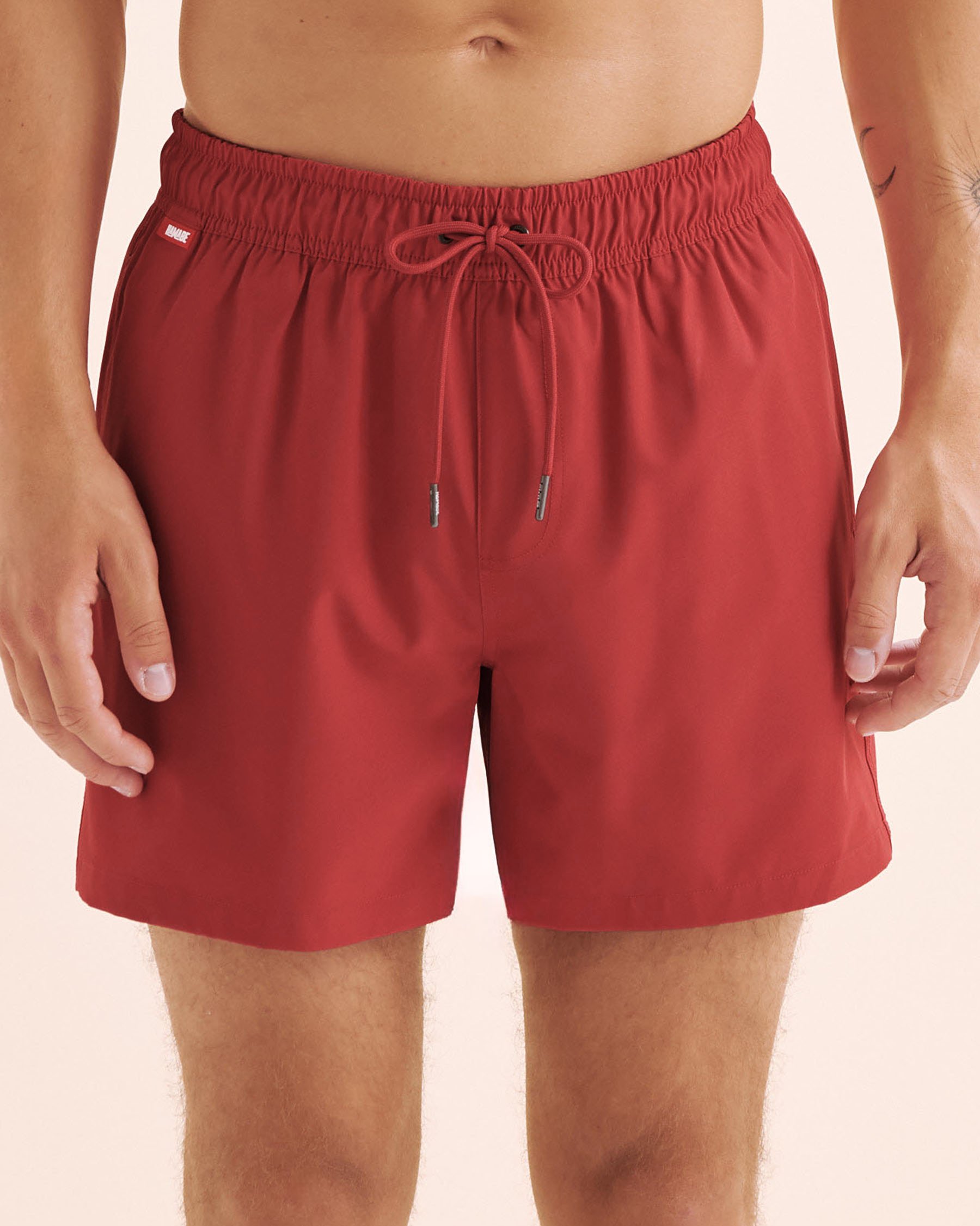 HAMABE Maillot volley avec doublure de compression Rouge cardinal 03100069 - Voir1