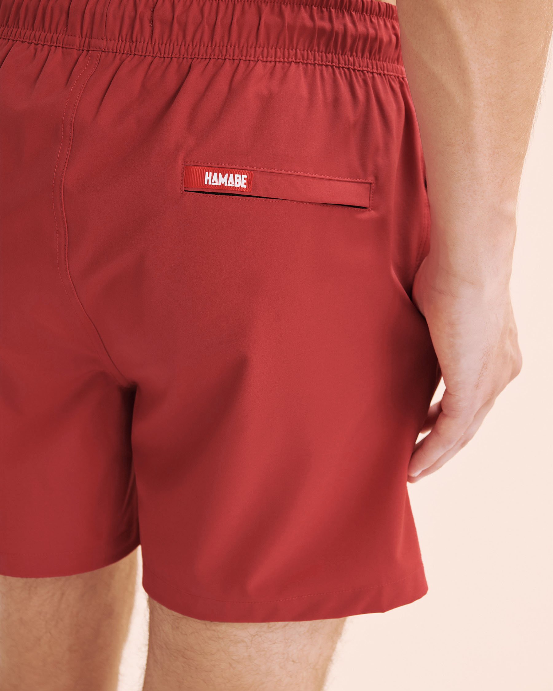 HAMABE Maillot volley avec doublure de compression Rouge cardinal 03100069 - Voir4