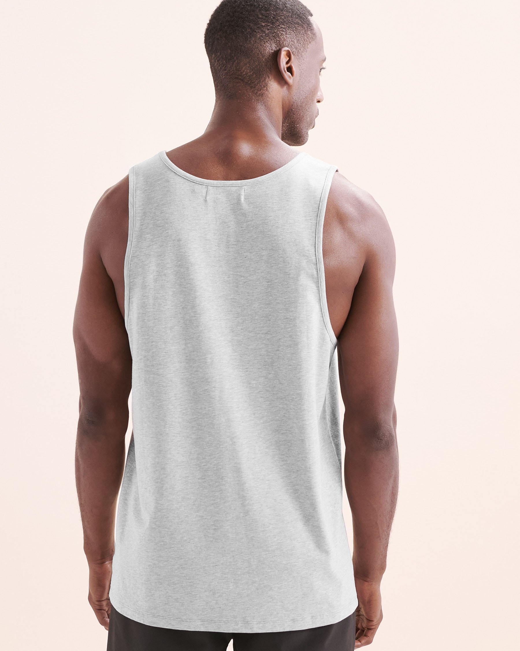 HAMABE Tank Top Grey Mix 04100046 - View2