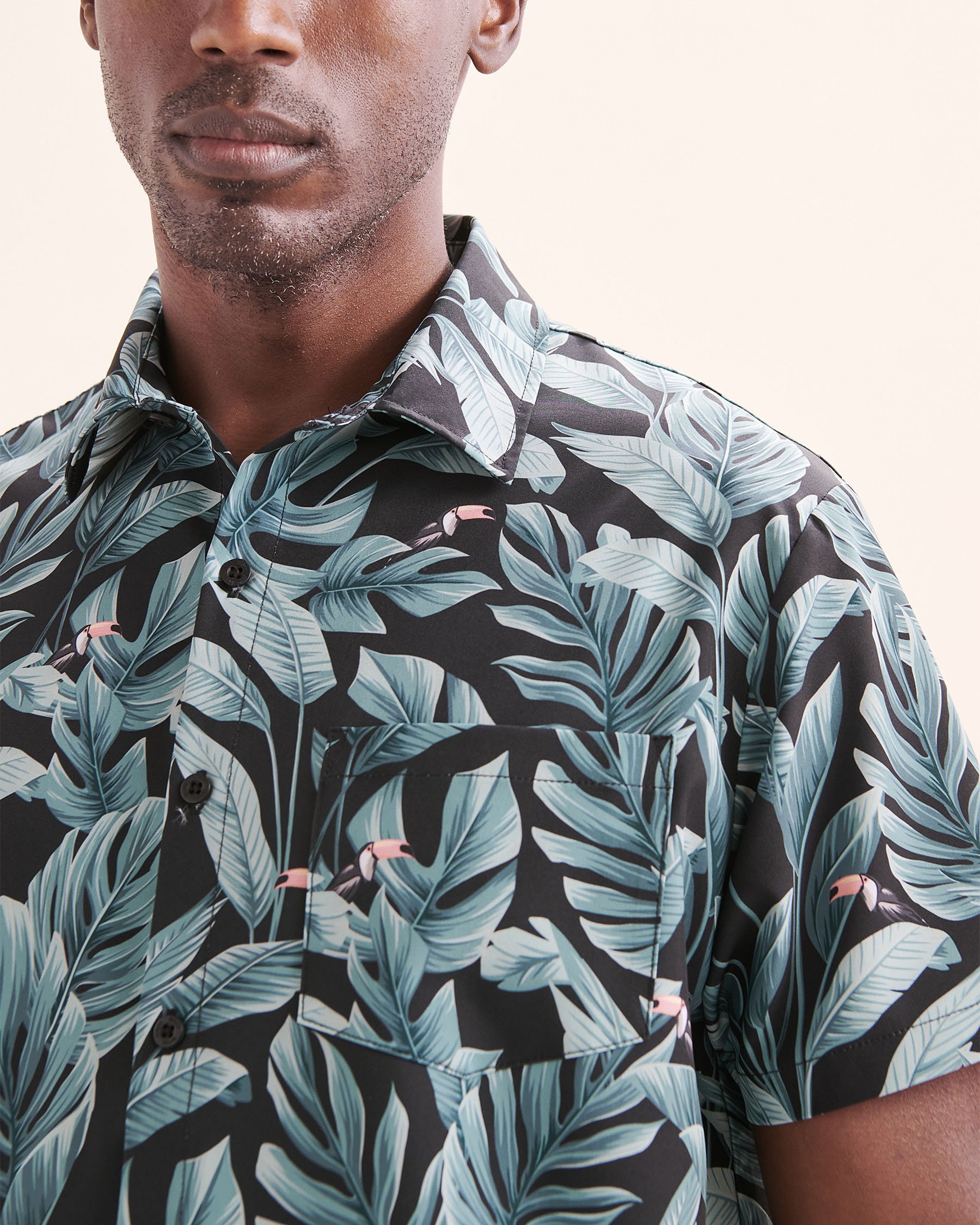 HAMABE Short Sleeves Shirt Black, blue, pink 04100048 - View4