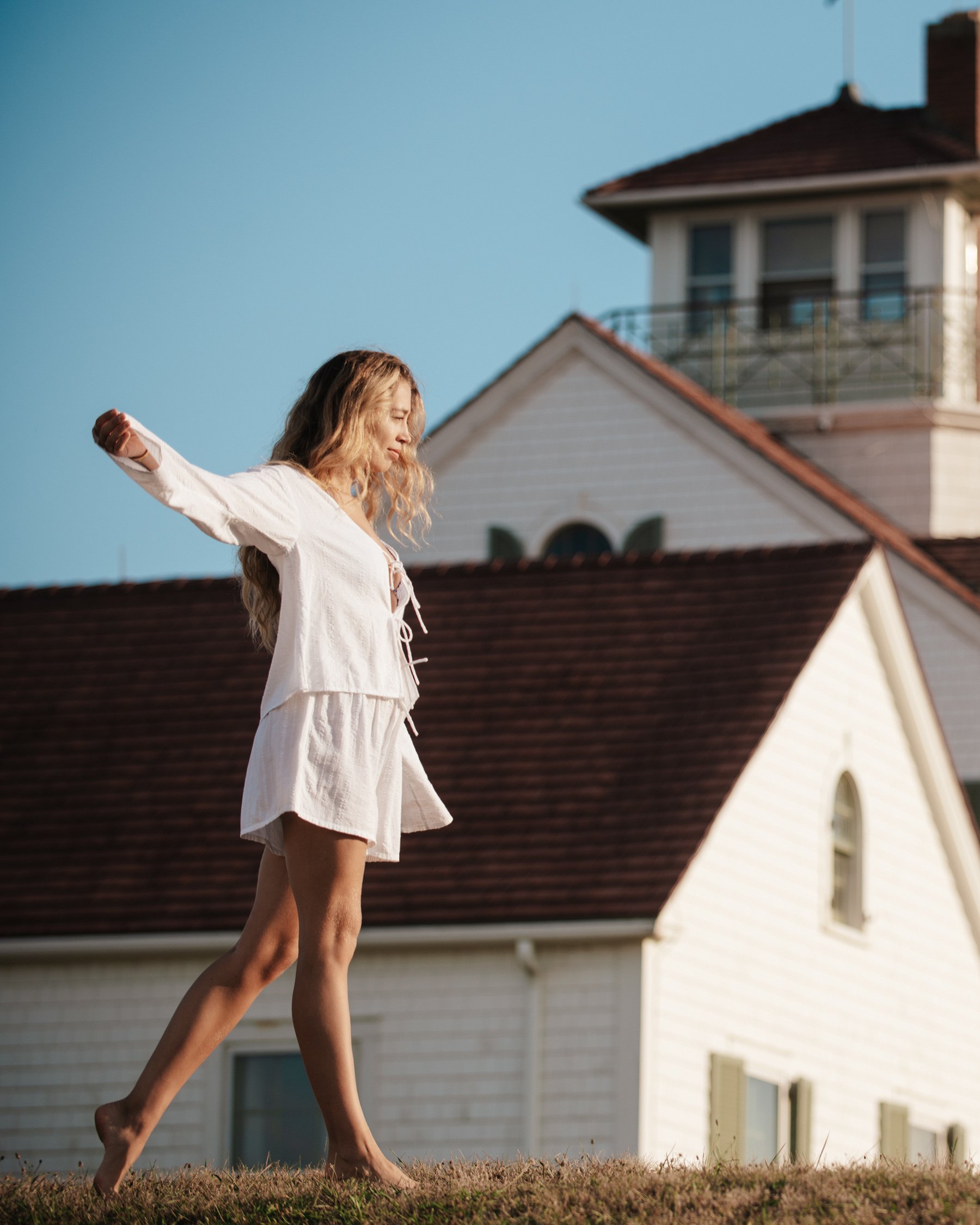 RIP CURL Chemise avec nœud sur le devant Haze Blanc 06HWSH - View2