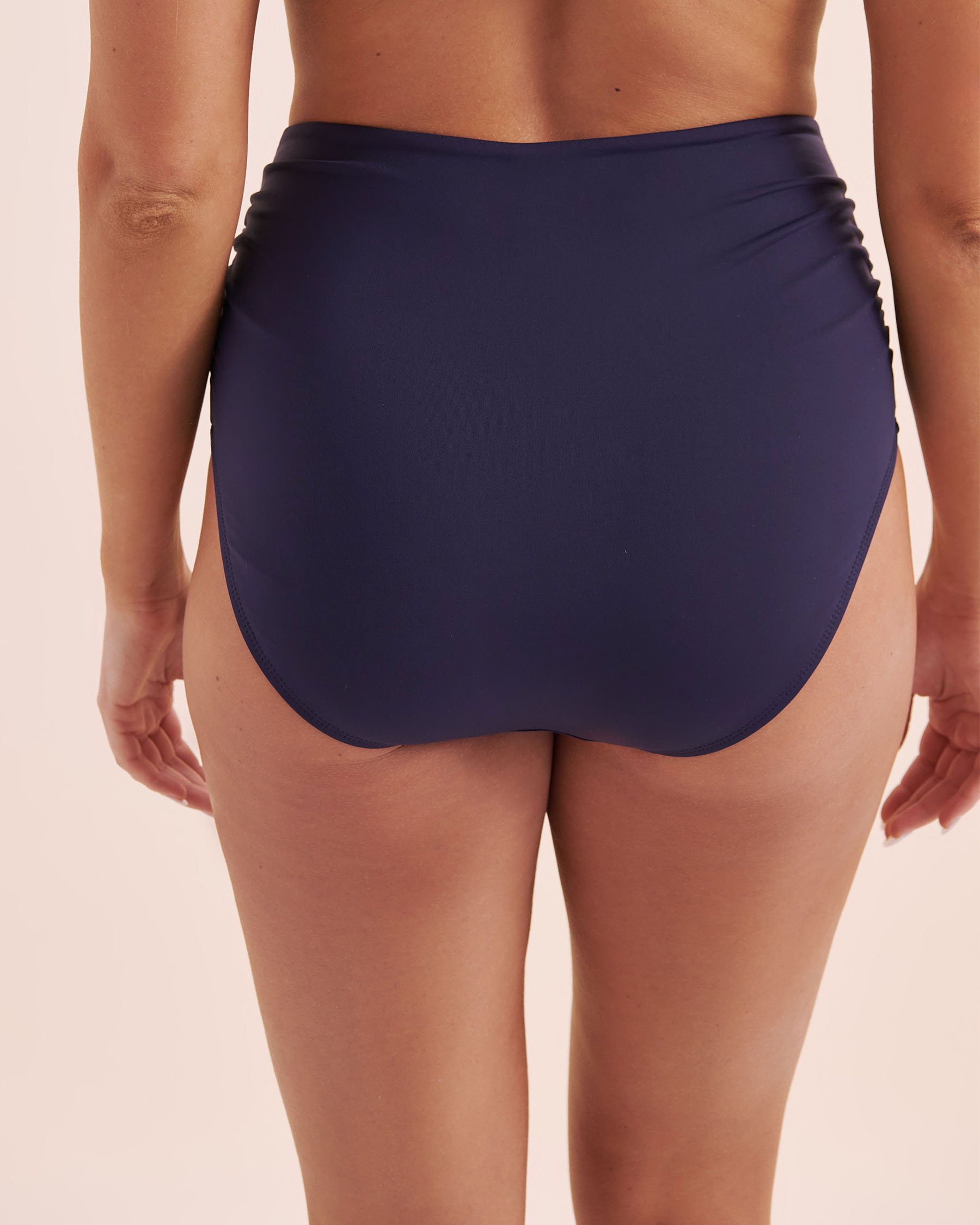 ANNE COLE High Waist Bikini Bottom Navy MYMB36001 - View6