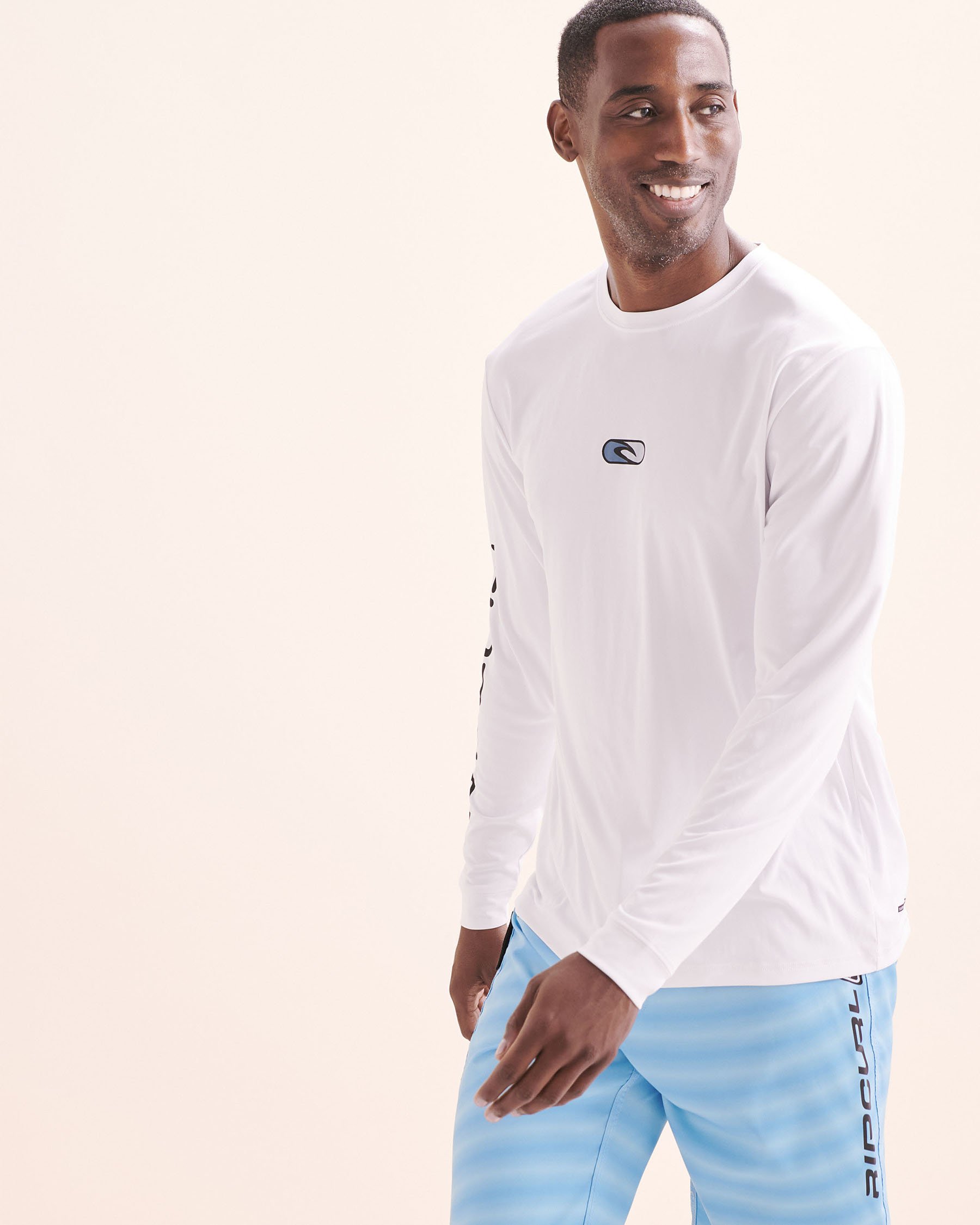 RIP CURL Icons of Surflite UPF Long Sleeves Rashguard White 162MRV - View1