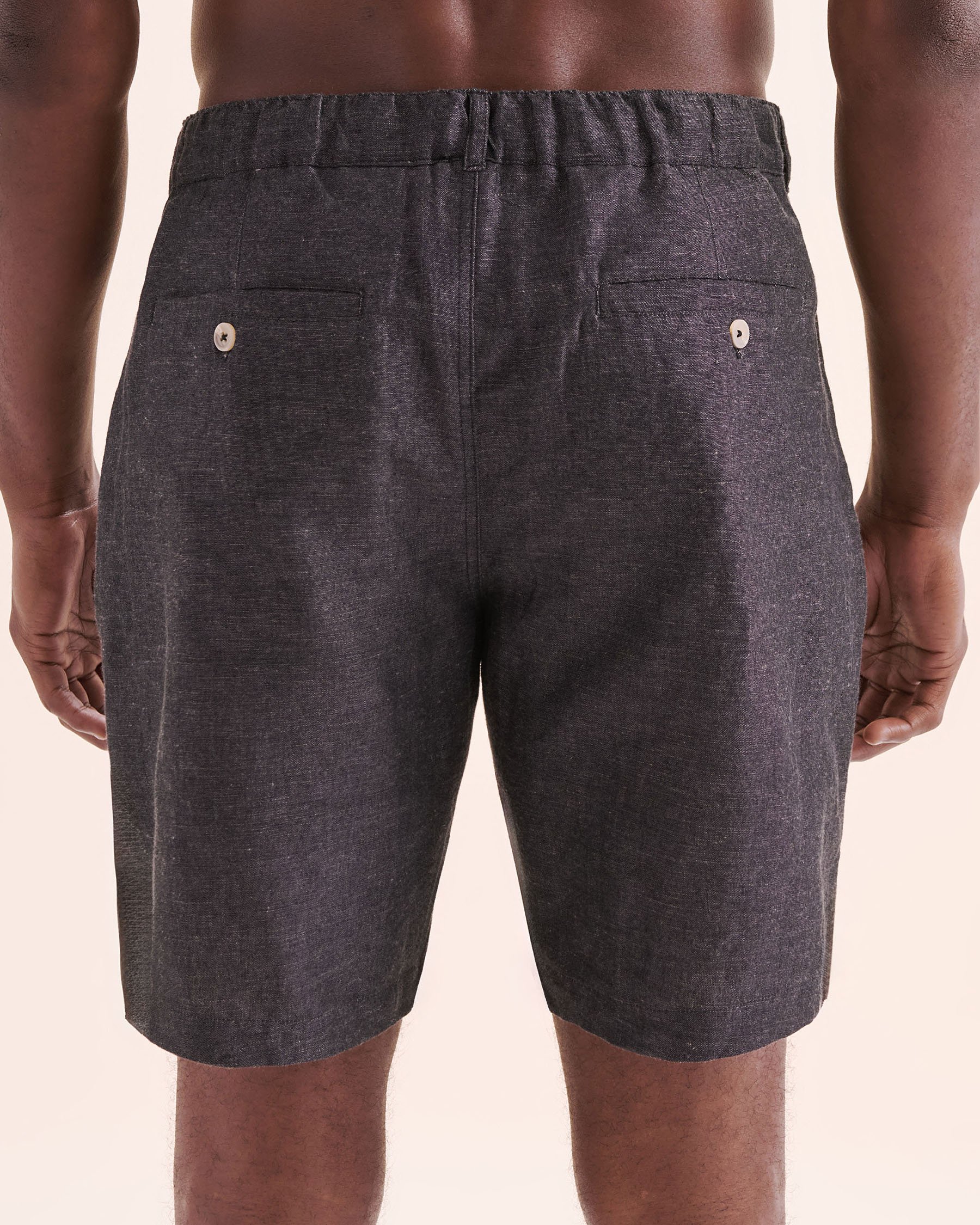 OFF THE BEACH Linen Blend Beach Short Black 04200008 - View5