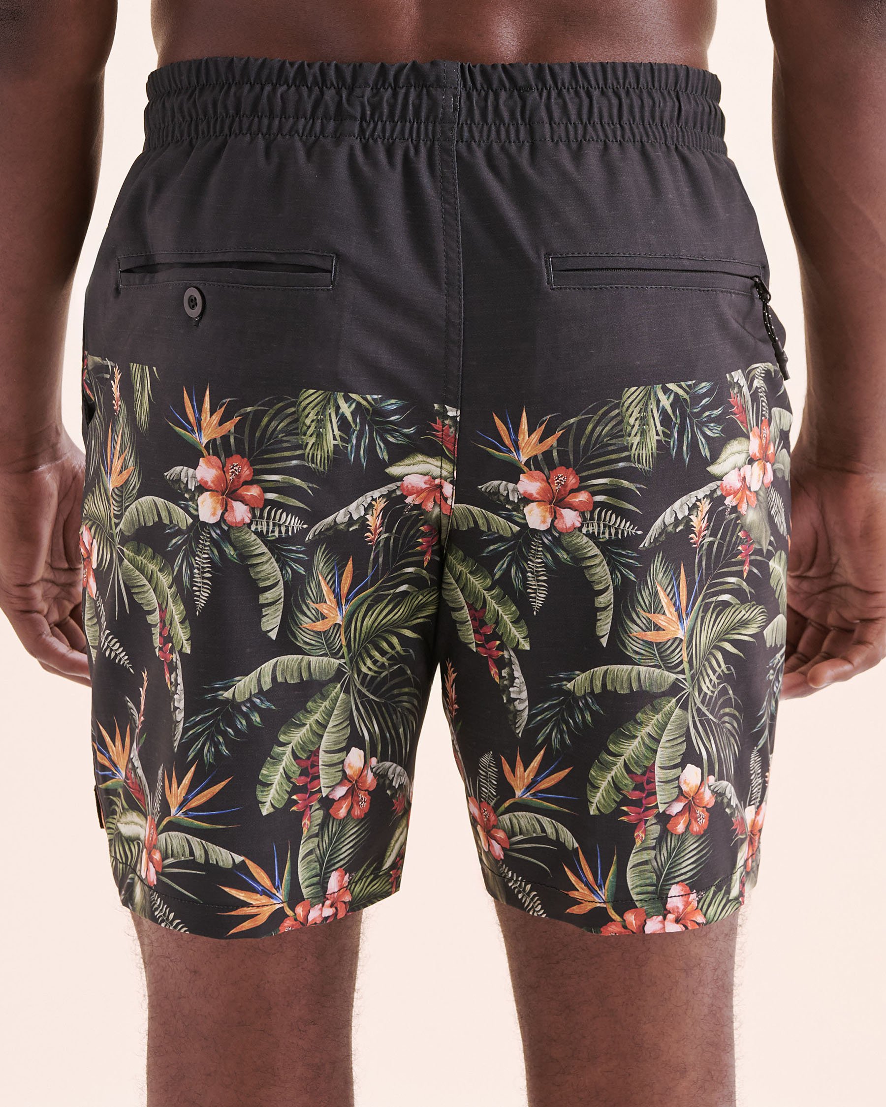LUCKY ALOHA Maillot volley avec filet Marsh Noir MAR1020 - View2