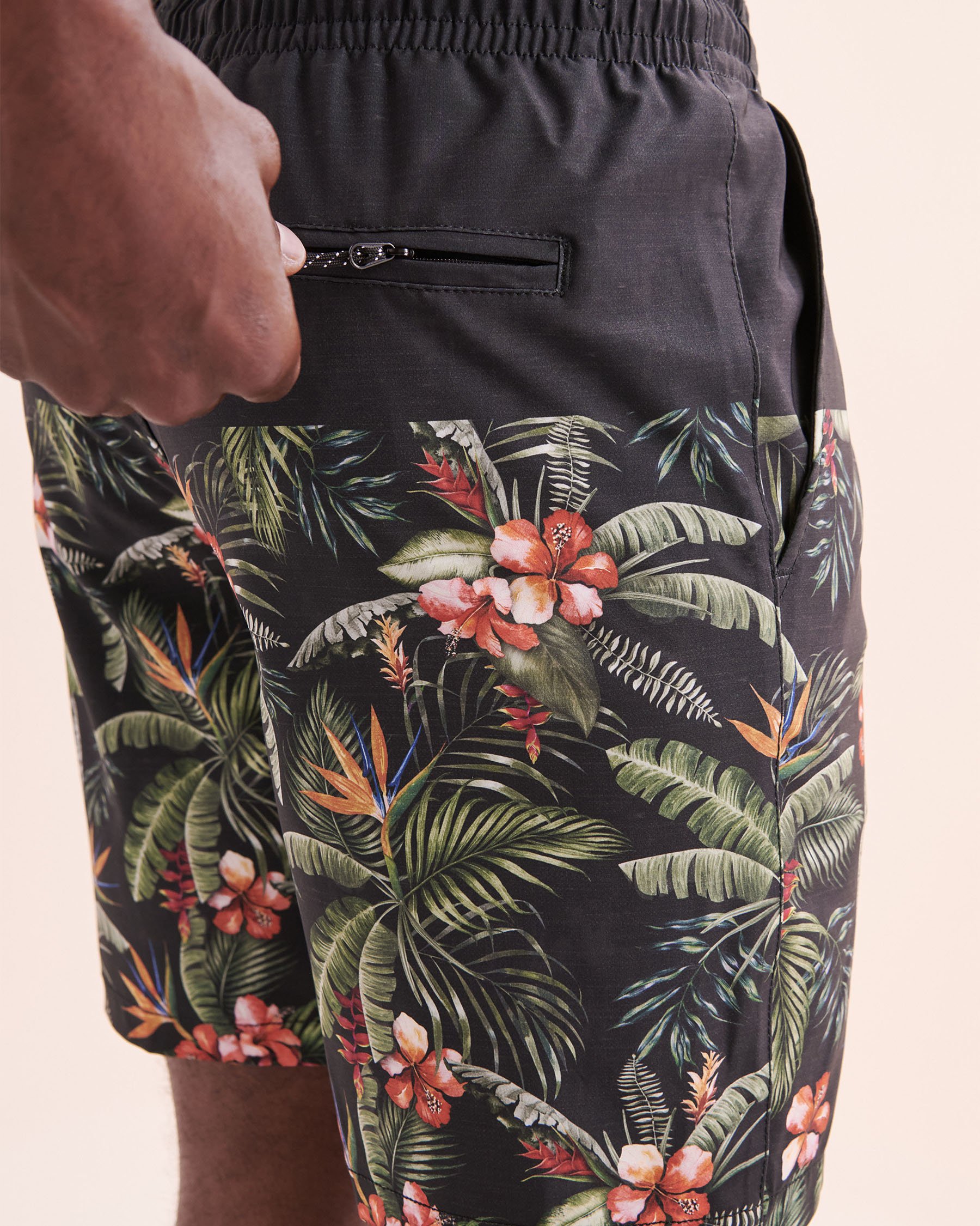 LUCKY ALOHA Maillot volley avec filet Marsh Noir MAR1020 - View3