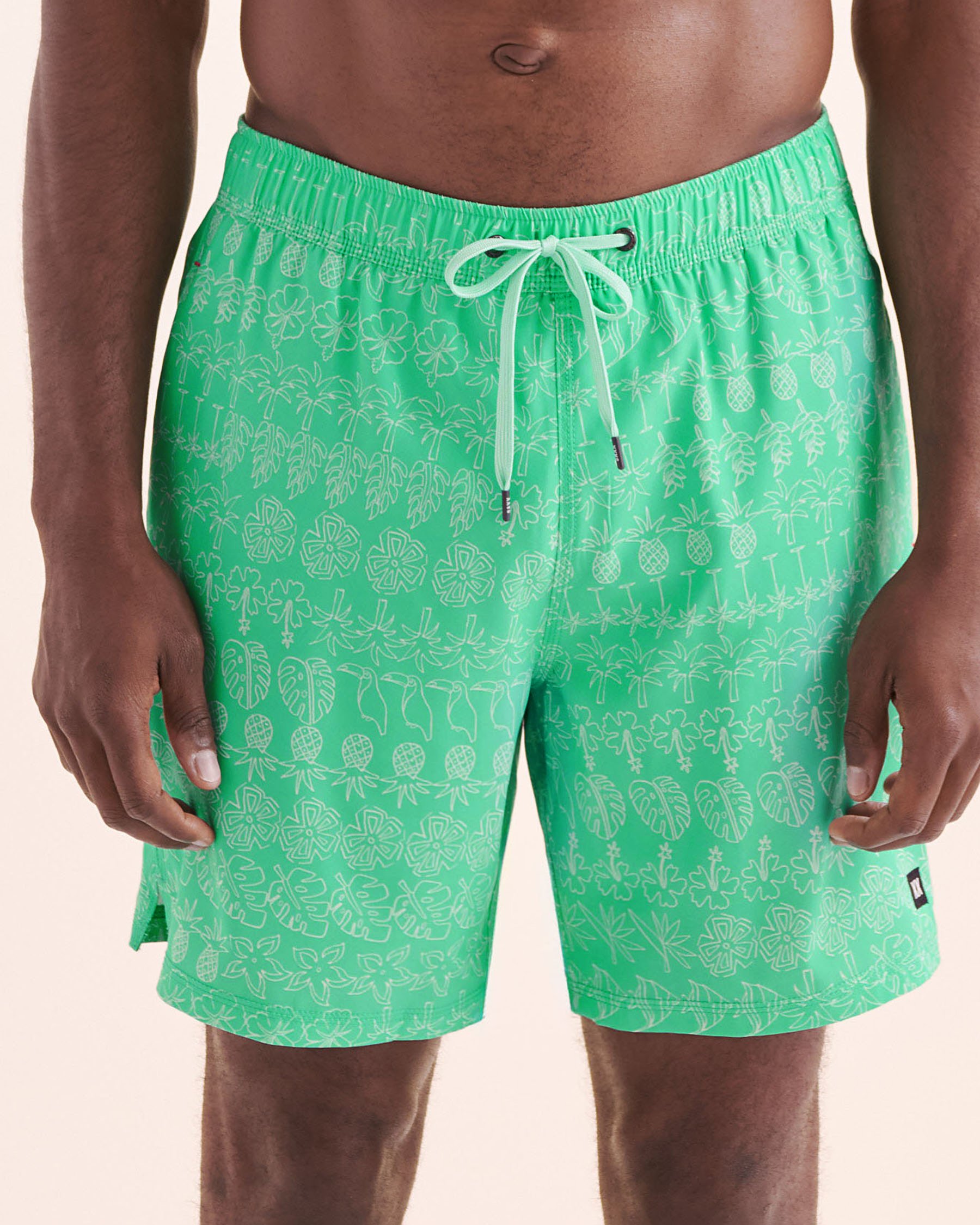 SAXX Maillot volley 2 en 1 Oh Buoy Vert et blanc SXSW04L - View1