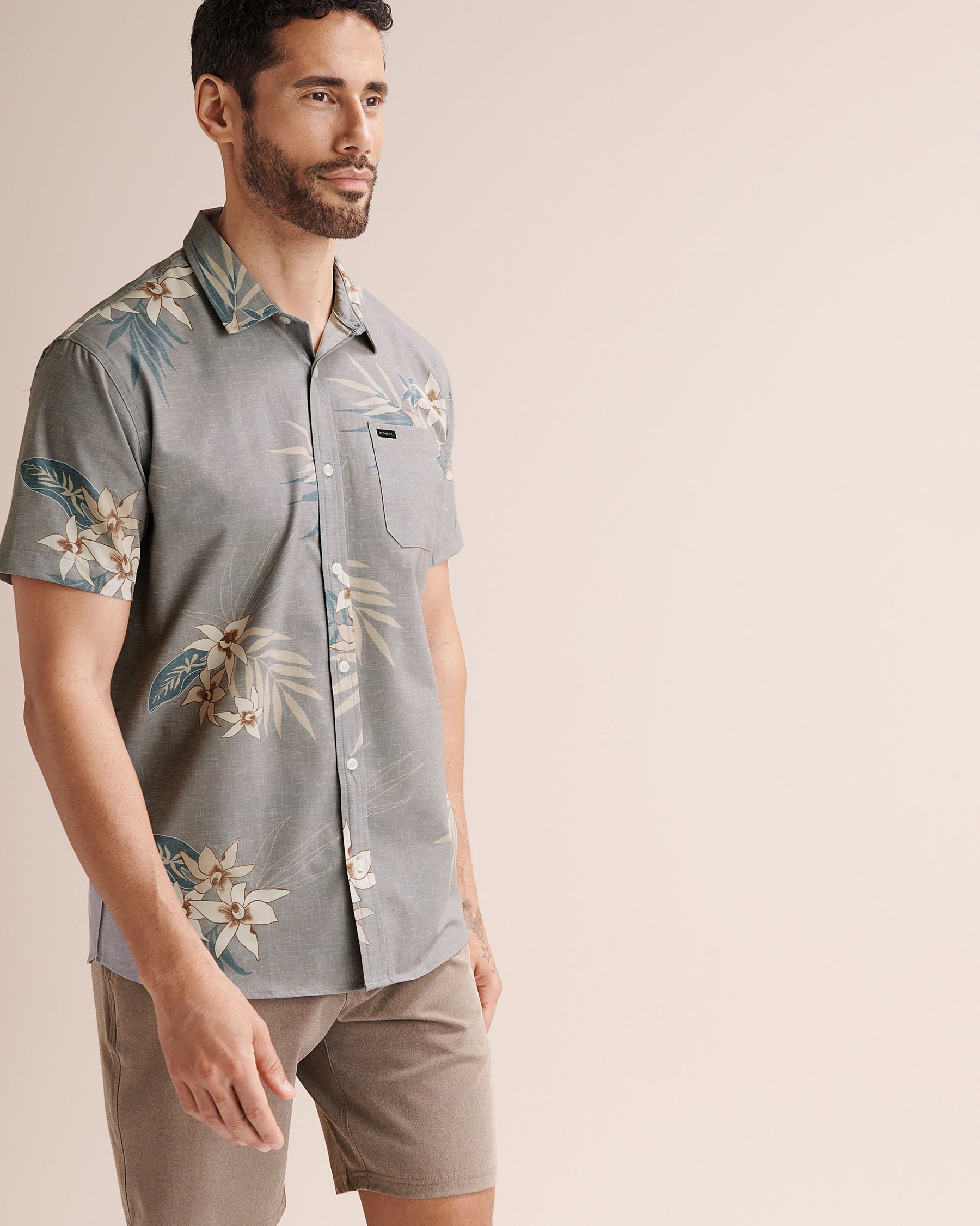 O'NEILL TRVLR UPF Traverse Standard Shirt Light grey SP5104102 - View1