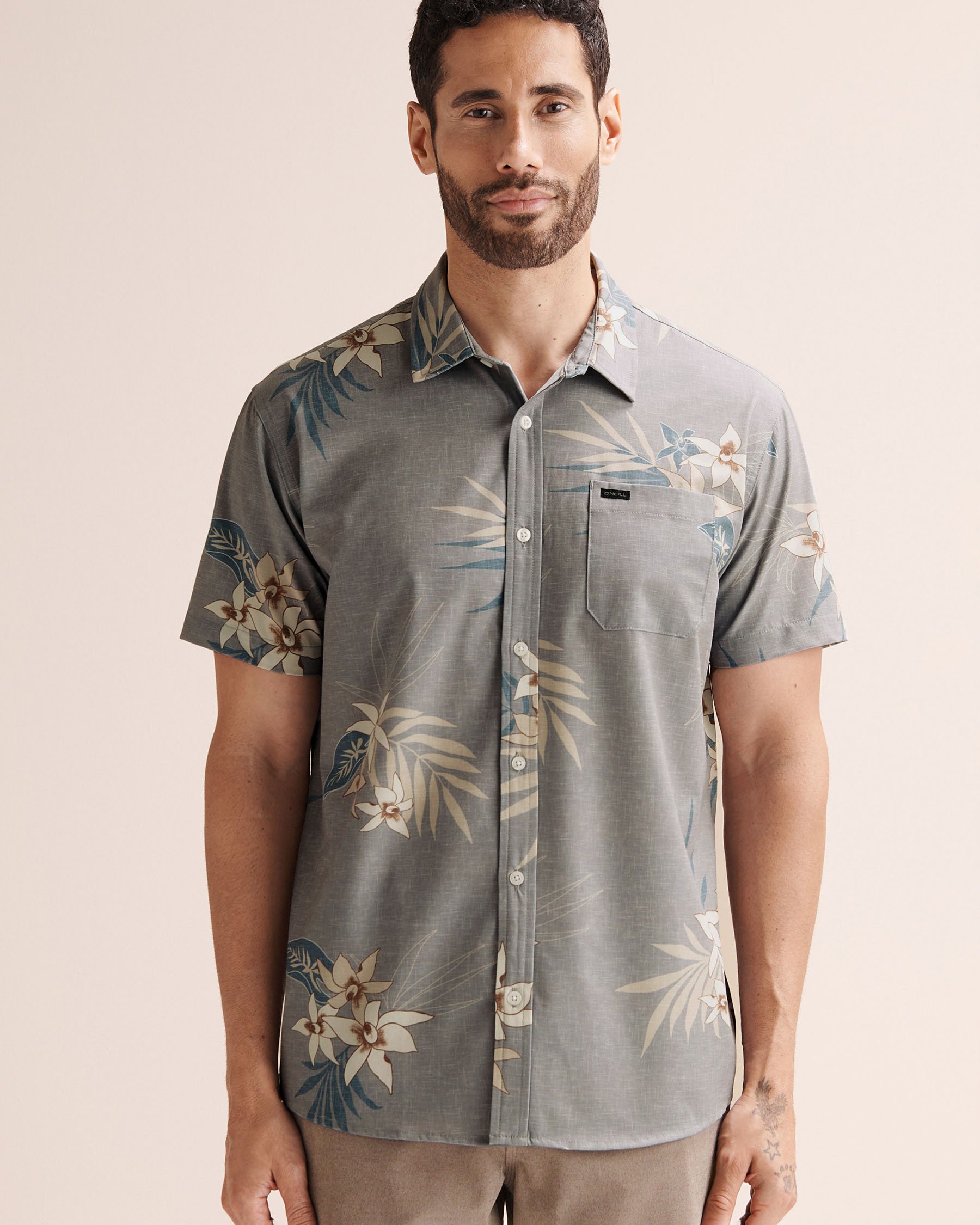 O'NEILL TRVLR UPF Traverse Standard Shirt Light grey SP5104102 - View4