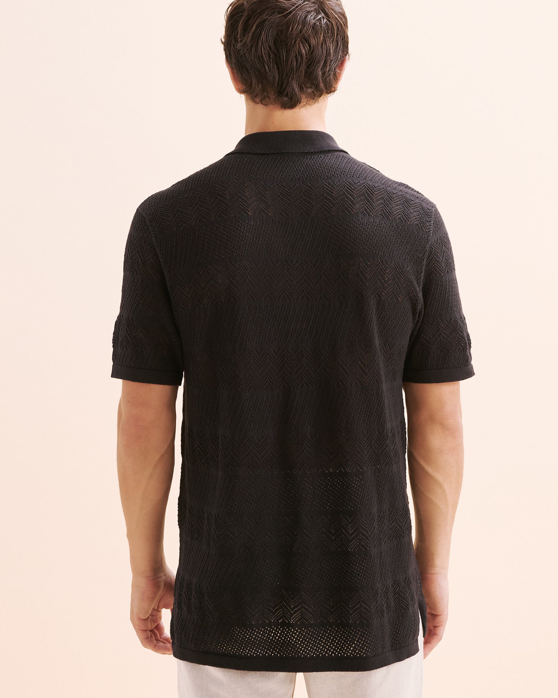 OFF THE BEACH Chemise en crochet Noir 04100043 - View2