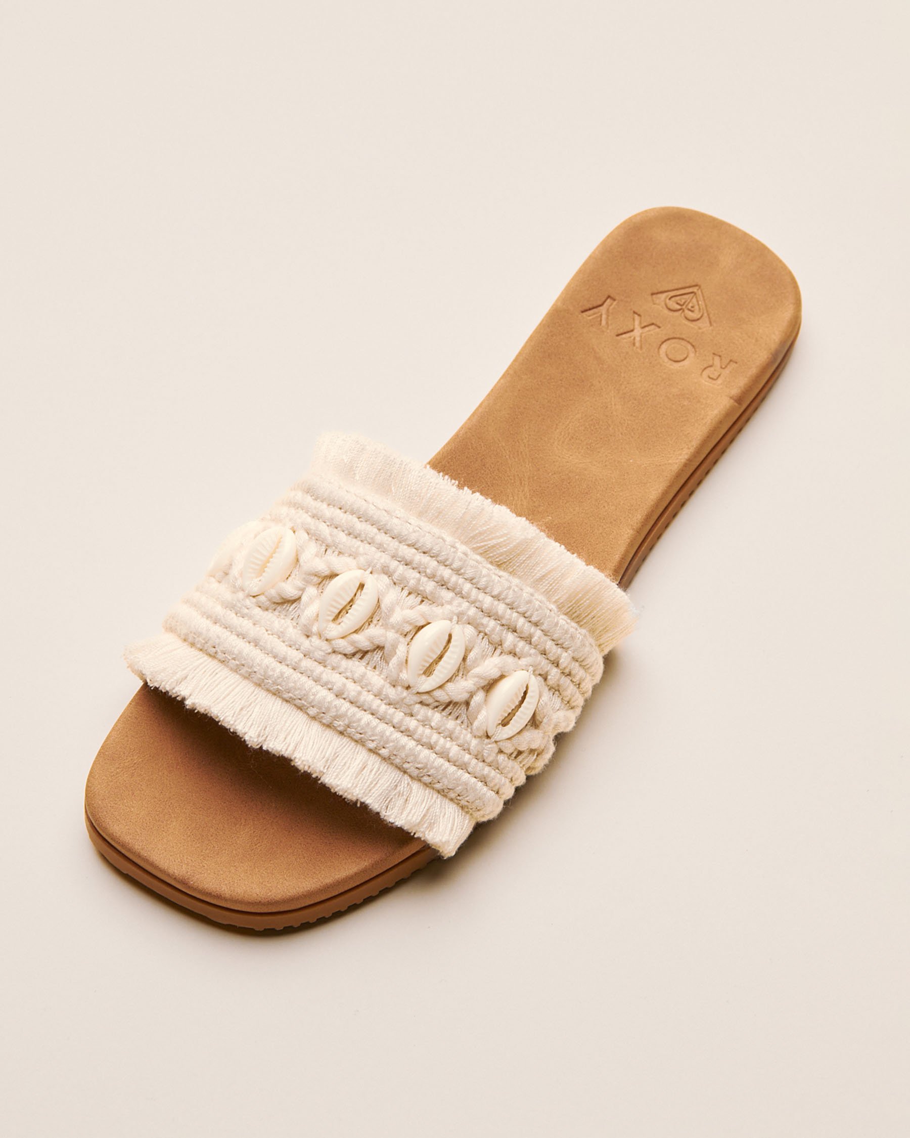 ROXY Sandales Positano Blanc et beige 13901837 - Voir3