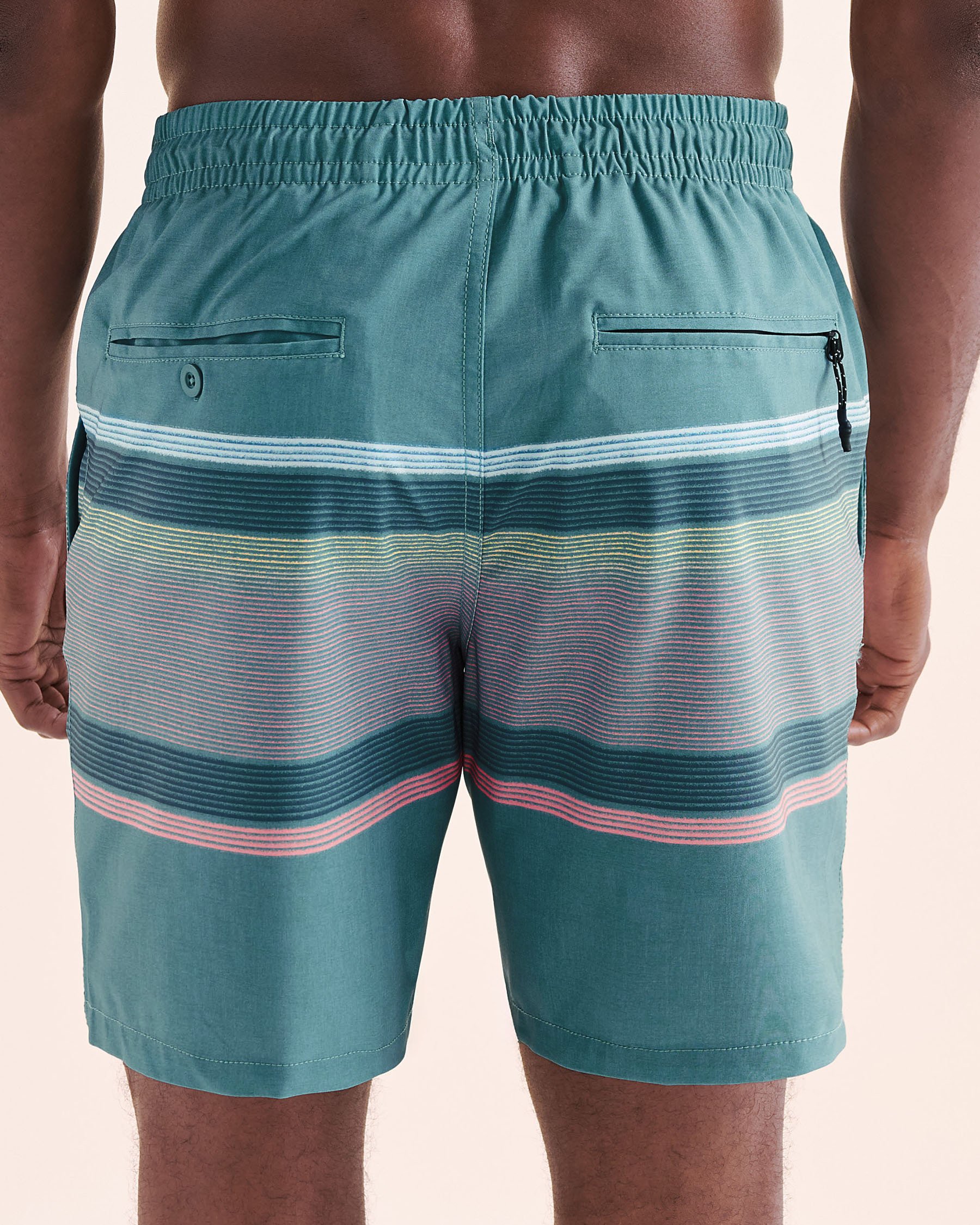 LUCKY ALOHA Maillot volley avec filet Quest Bleu, rose, jaune QST1148 - View2