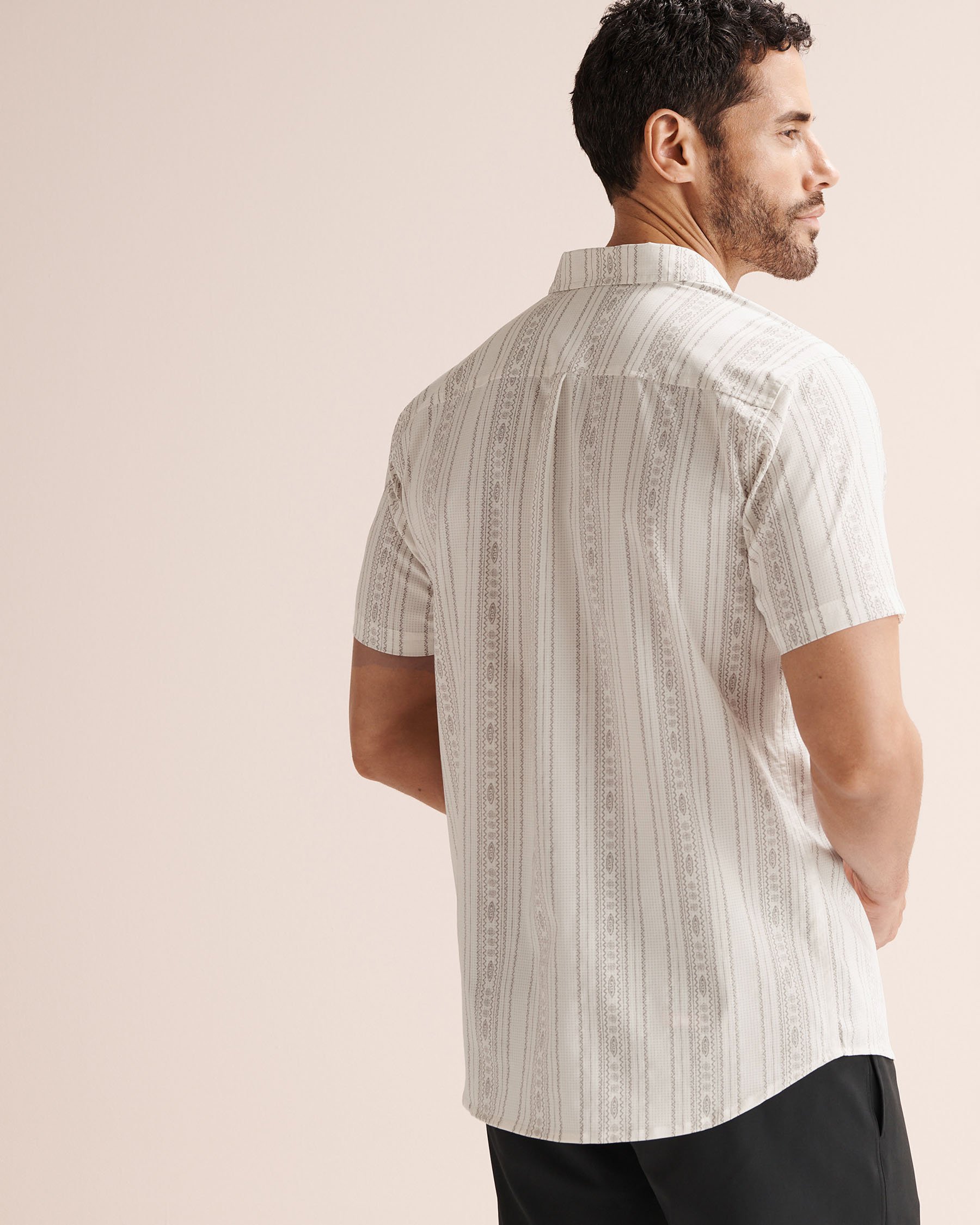 RIP CURL Fun Times Aerotech Short Sleeves Shirt White 05GMSH - View2