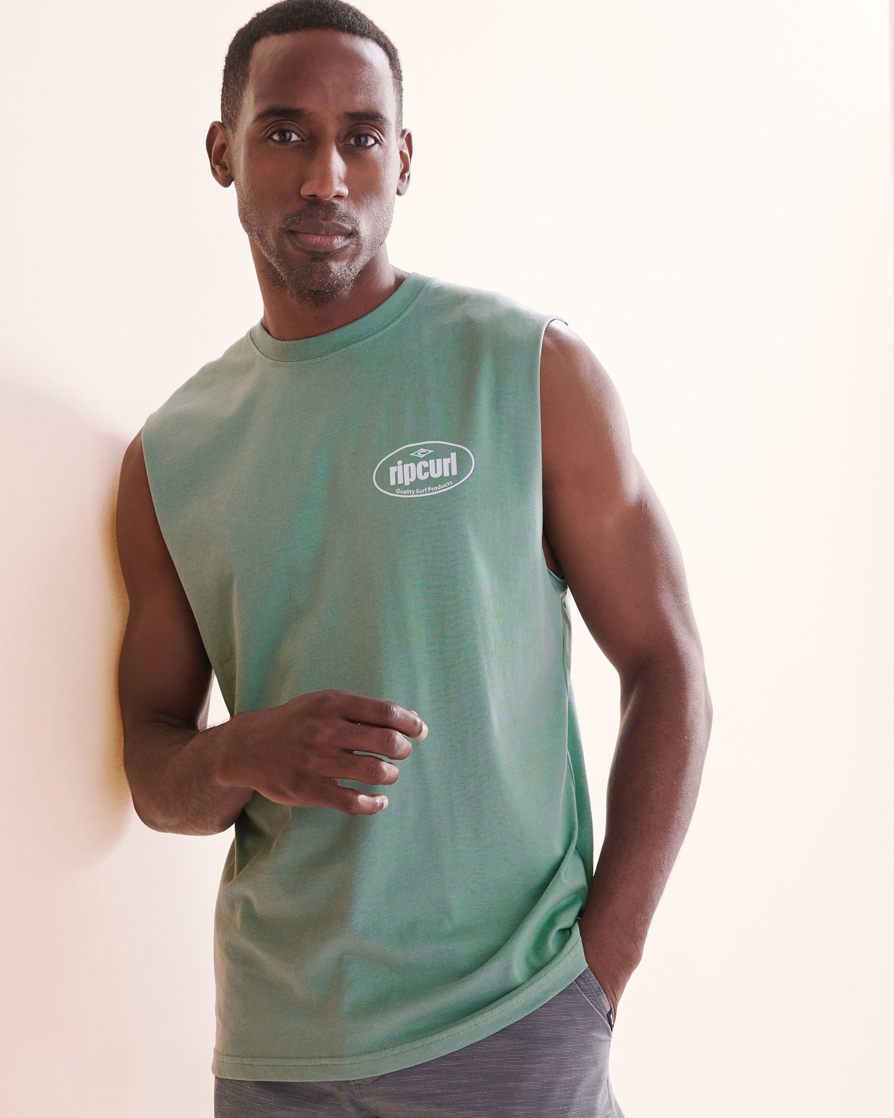 RIP CURL Everyday Muscle Tank Top Blue 0V1MTE - View1