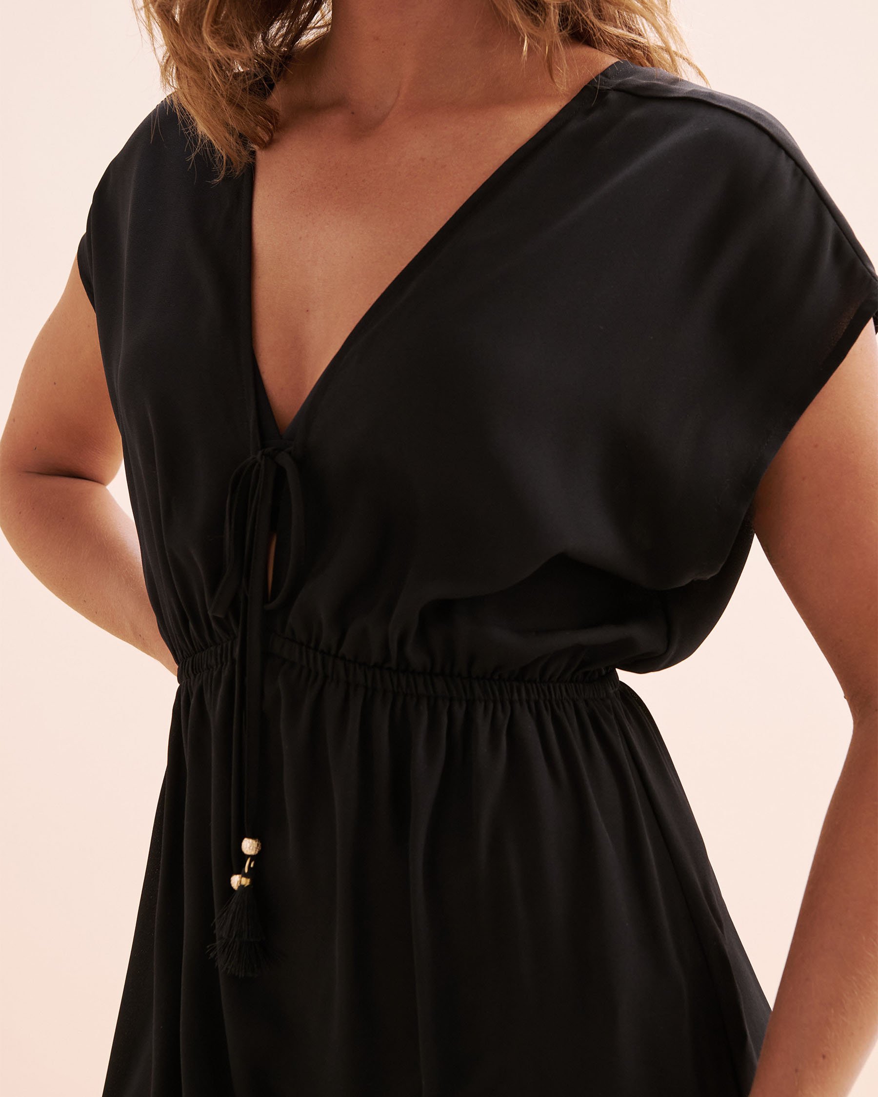 SANTEMARE Long Light Dress Black 02300175 - View4