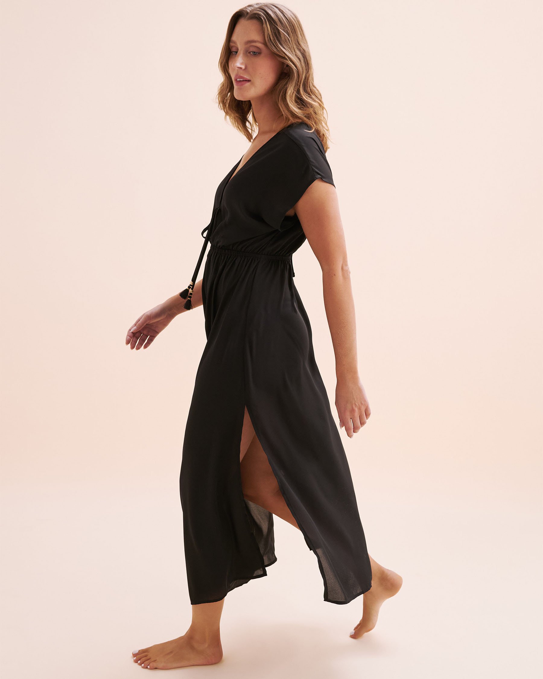 SANTEMARE Long Light Dress Black 02300175 - View5