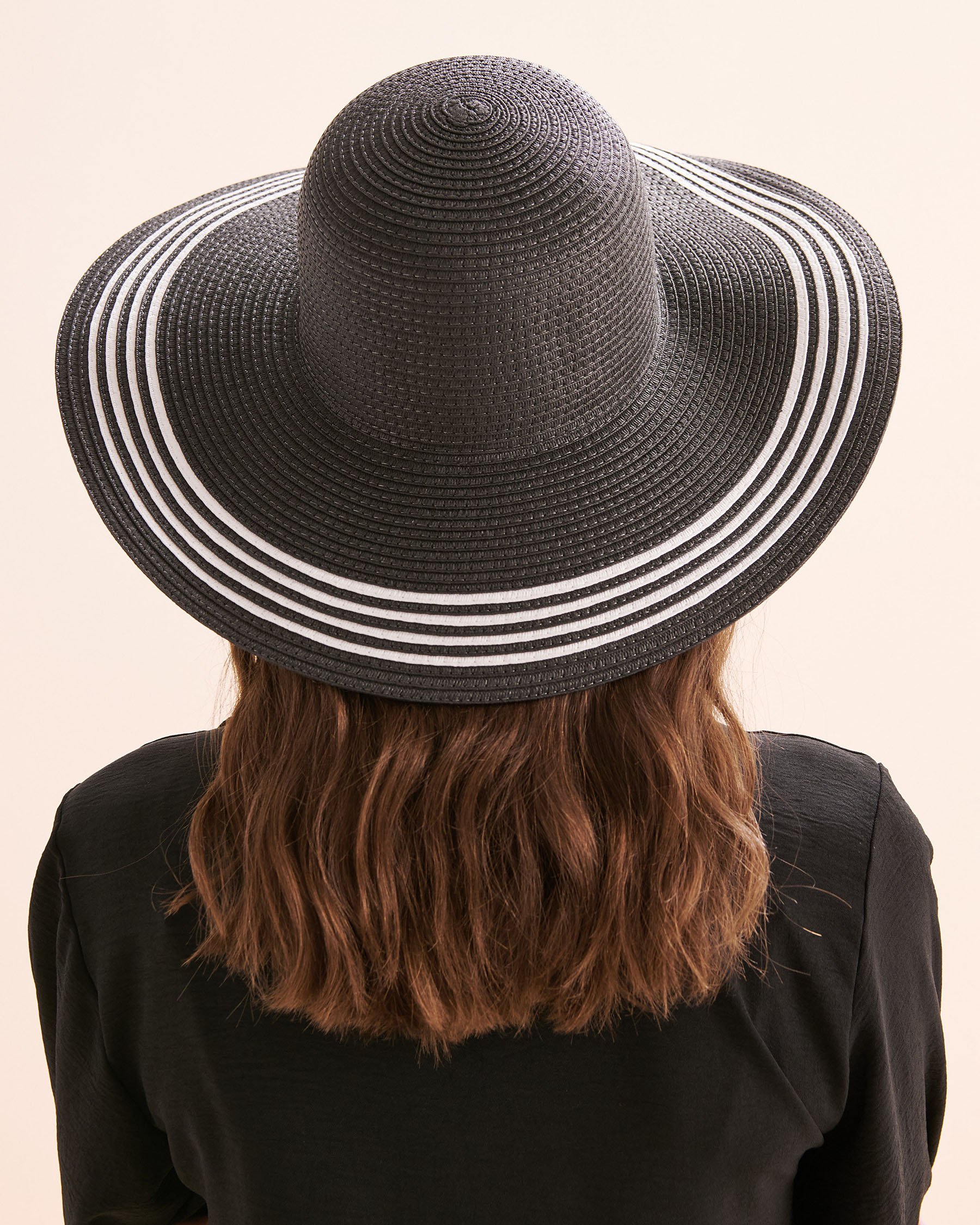 SARAJANE Two Tones Wide Brim Hat Beige 25SJ3638 - View2