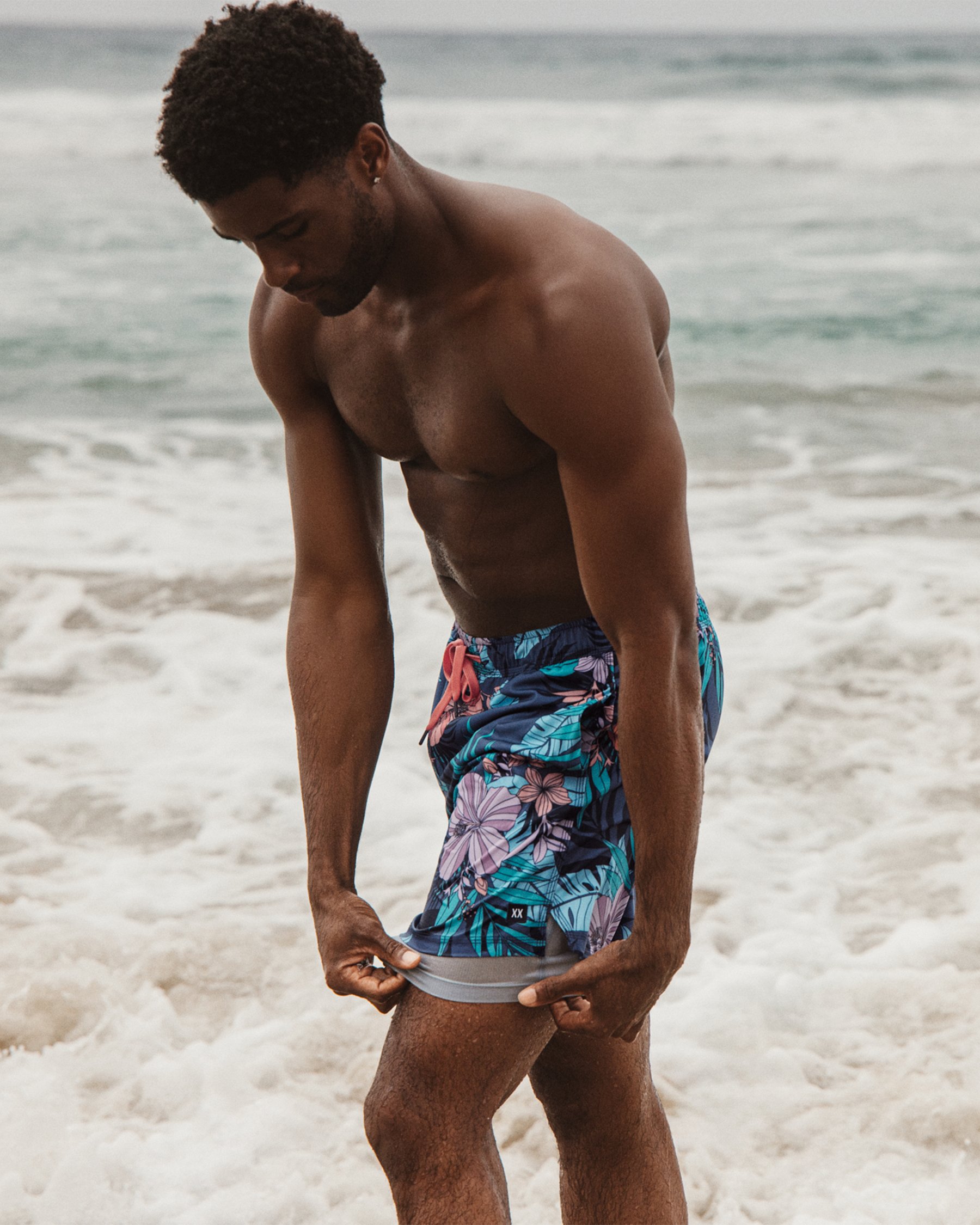 SAXX Maillot volley 2 en 1 Oh Buoy Bleu et rose SXSW04L - View4