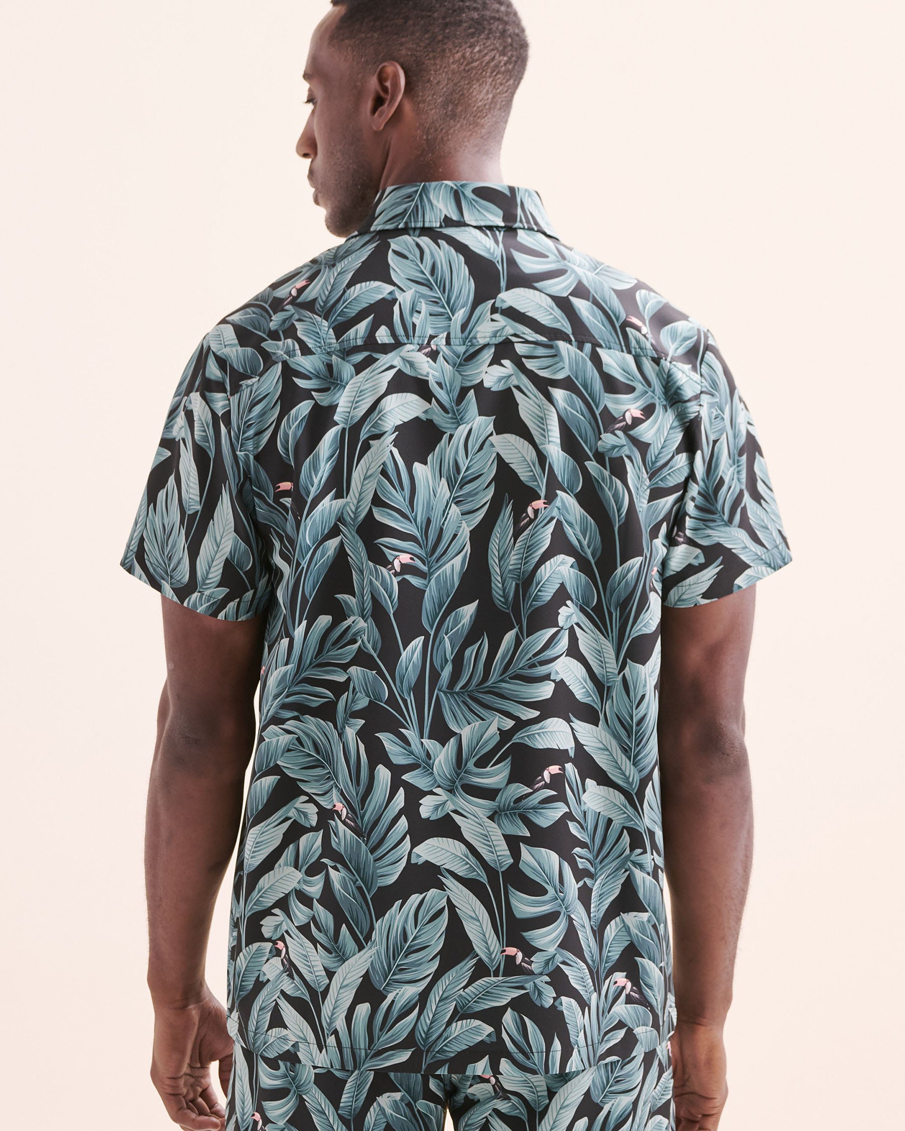 HAMABE Short Sleeves Shirt Black, blue, pink 04100048 - View3