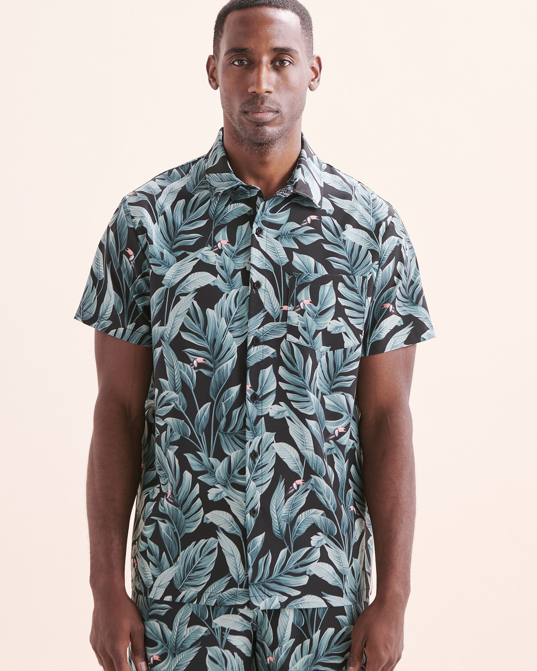 HAMABE Short Sleeves Shirt Black, blue, pink 04100048 - View5