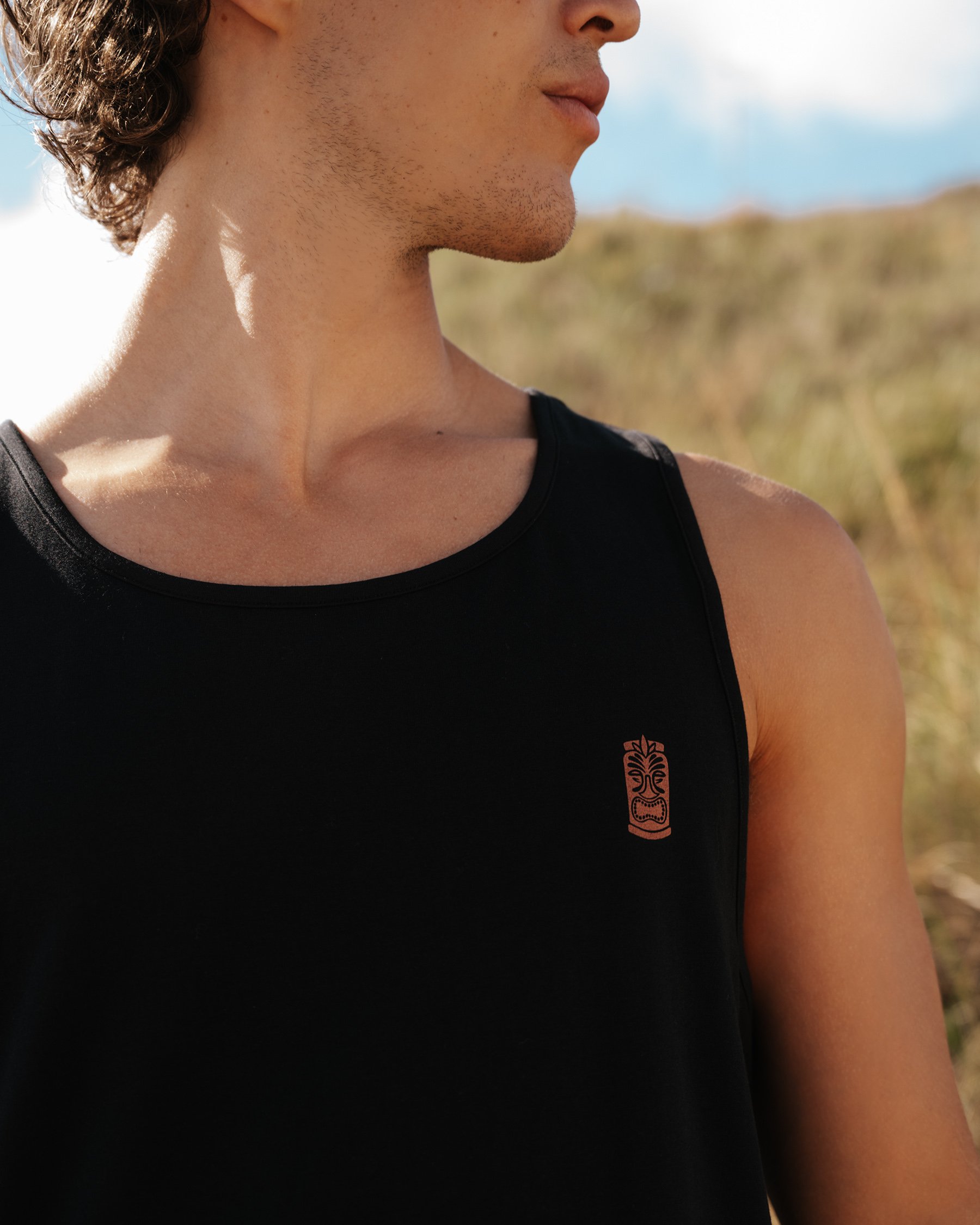 HAMABE Tank Top Black 04100046 - View2