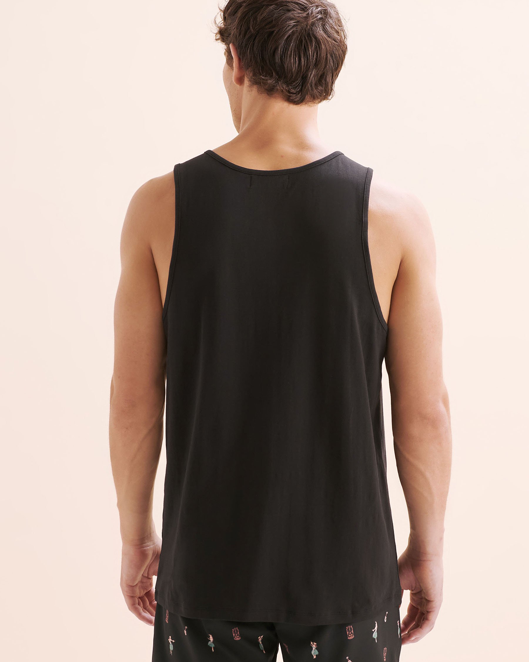 HAMABE Tank Top Black 04100046 - View4