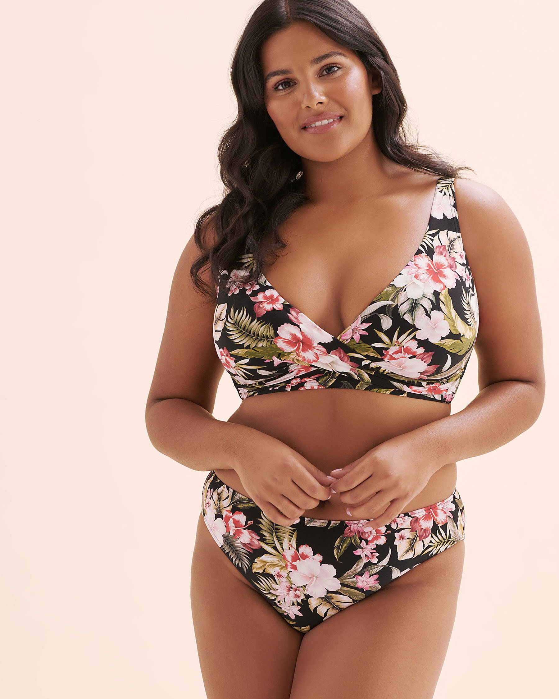 ARTESANDS Tropisian Delacroix D Cup Bikini Top Black AT3711TN - View5